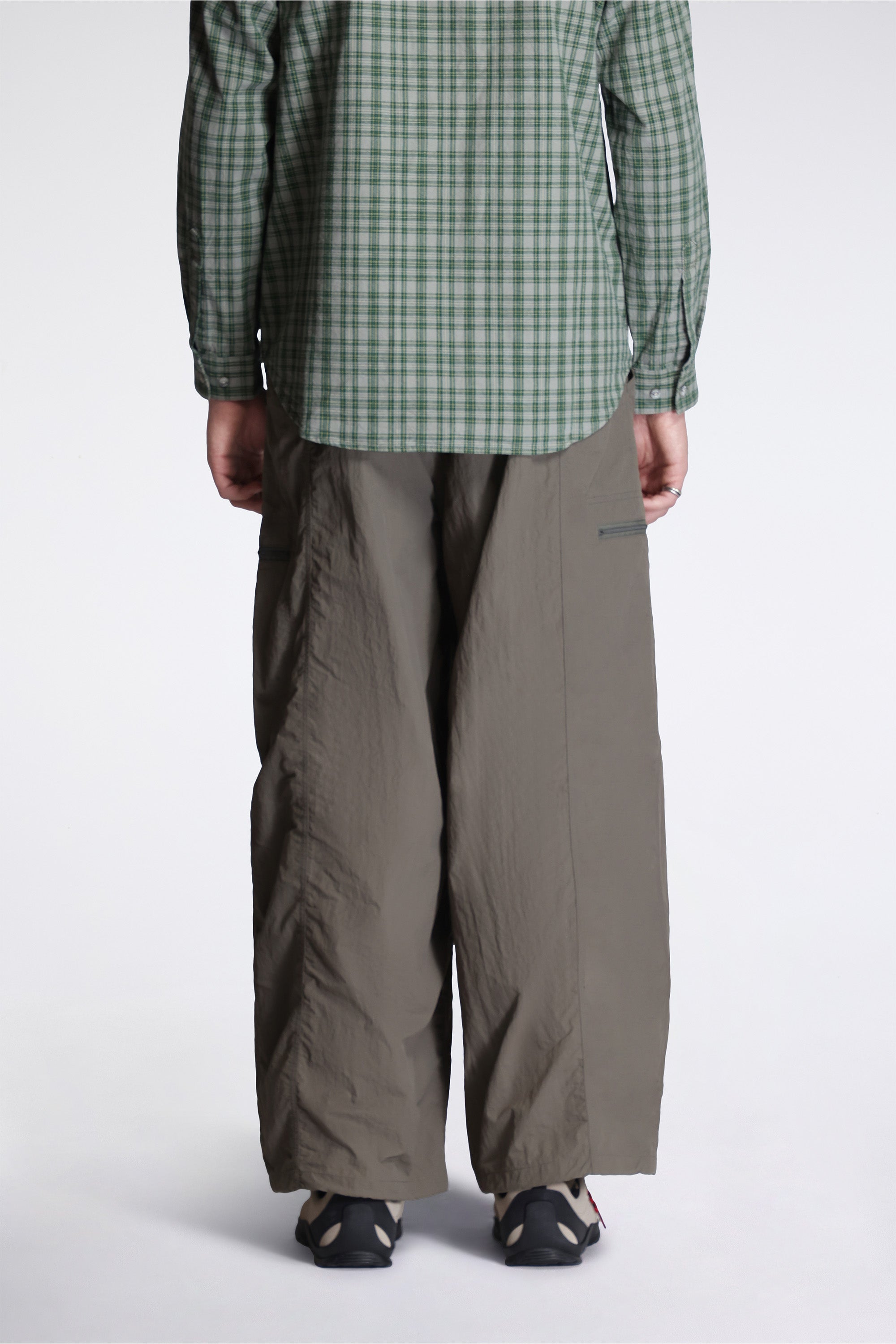 Nylon Loose Balloon Pant Burnt Olive