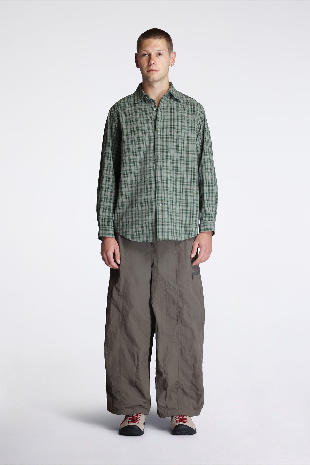 Heavy Weight Checkered Shirt Forest