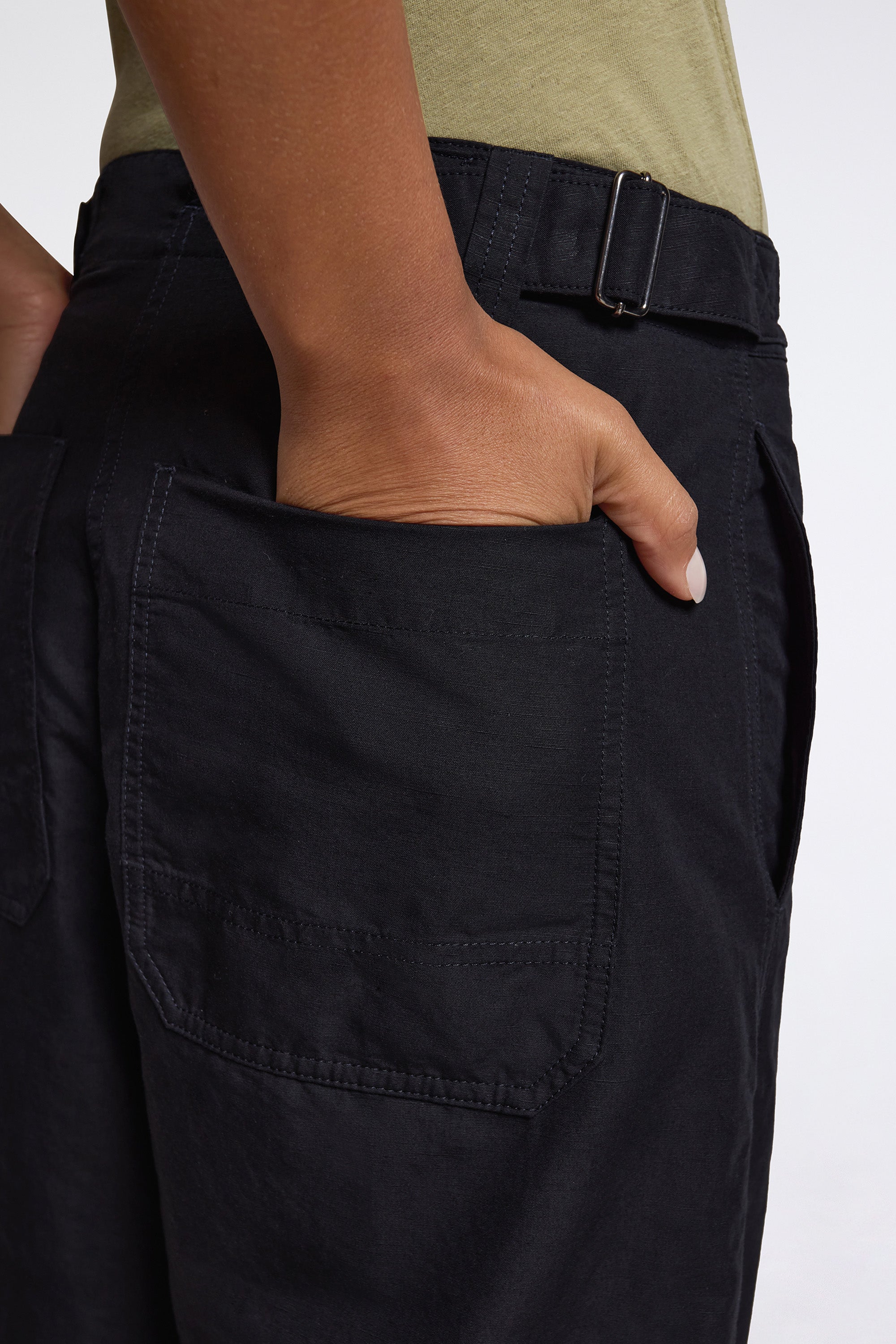 MHL Barrel Leg Trousers Black