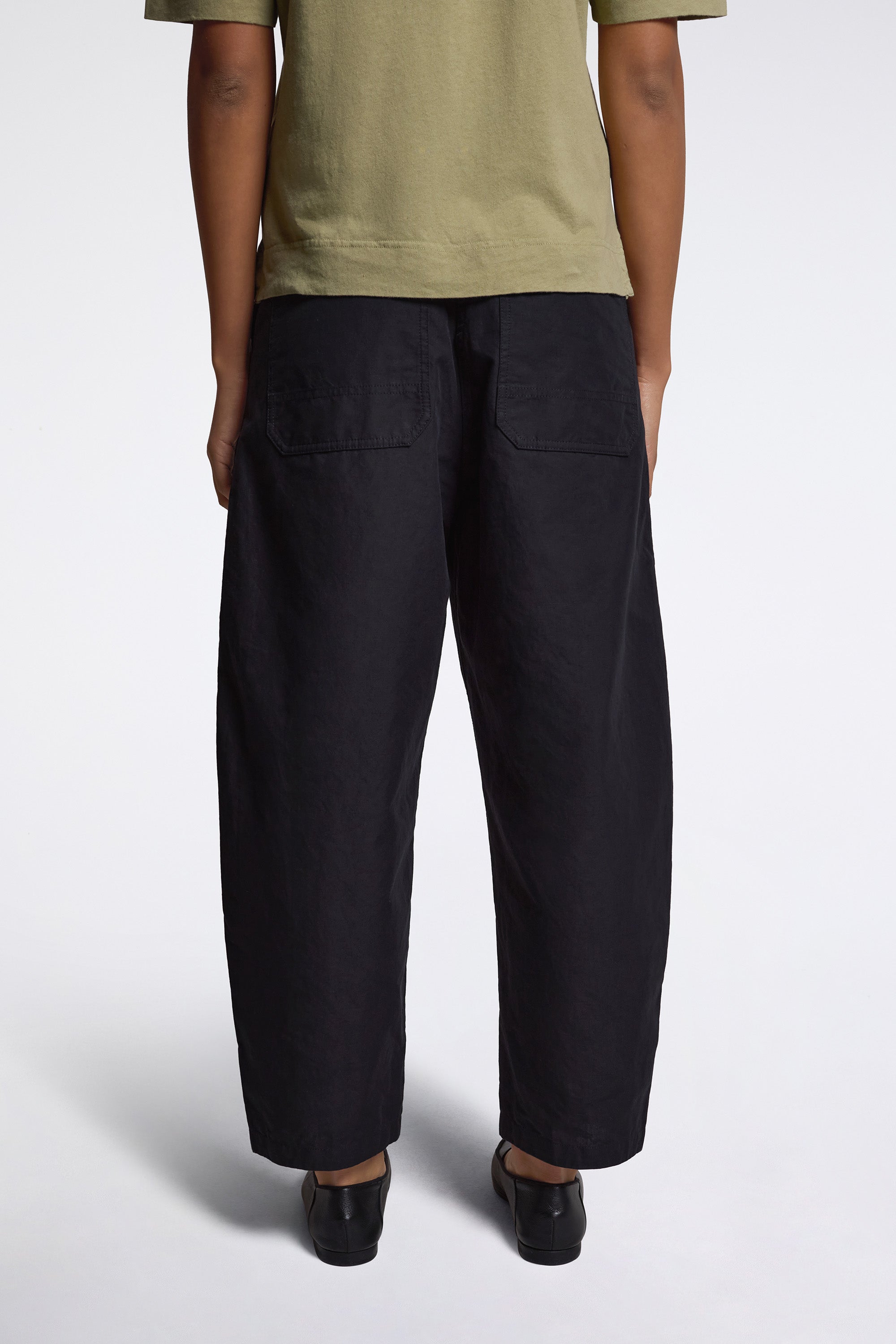 MHL Barrel Leg Trousers Black
