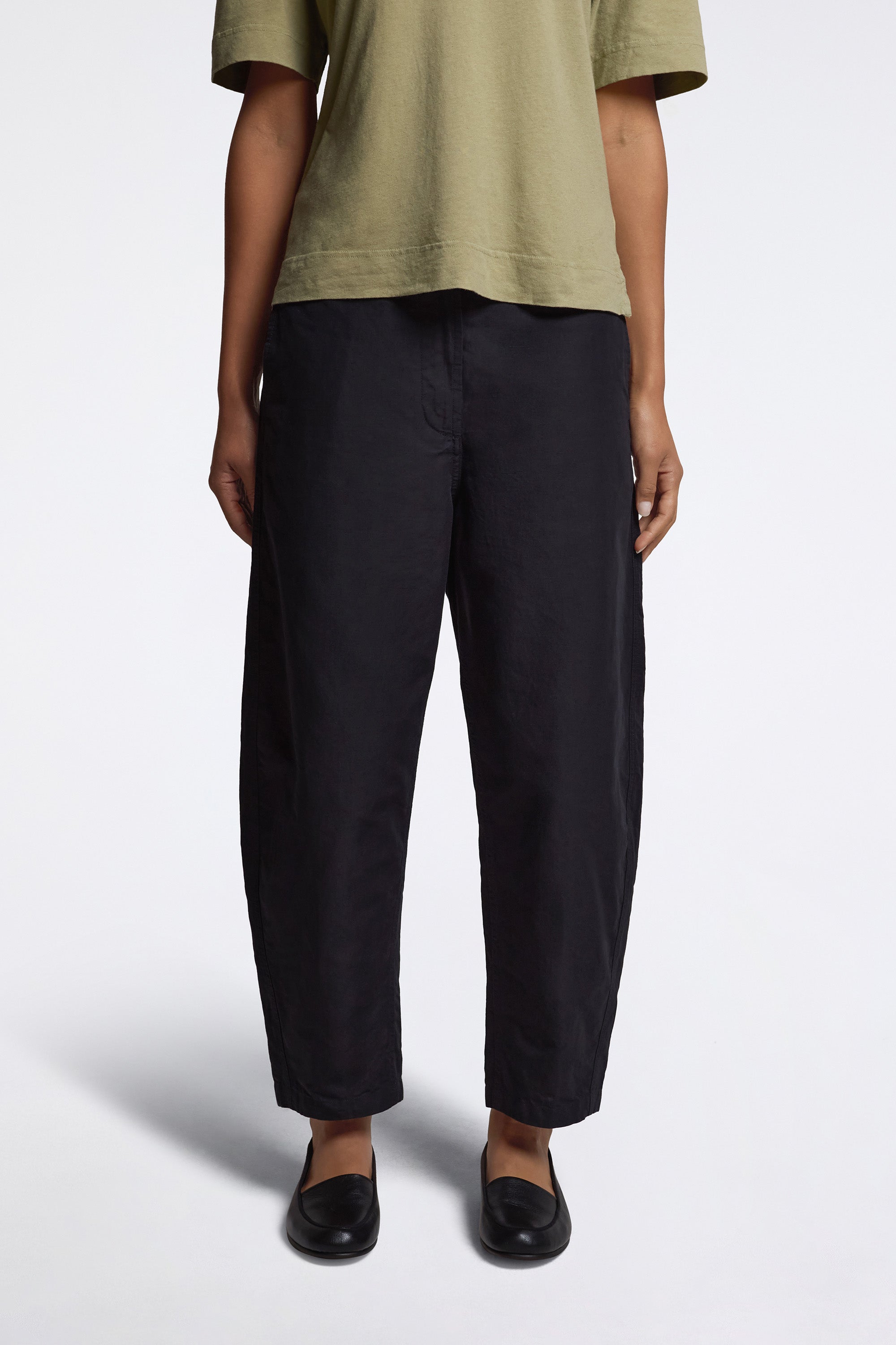 MHL Barrel Leg Trousers Black