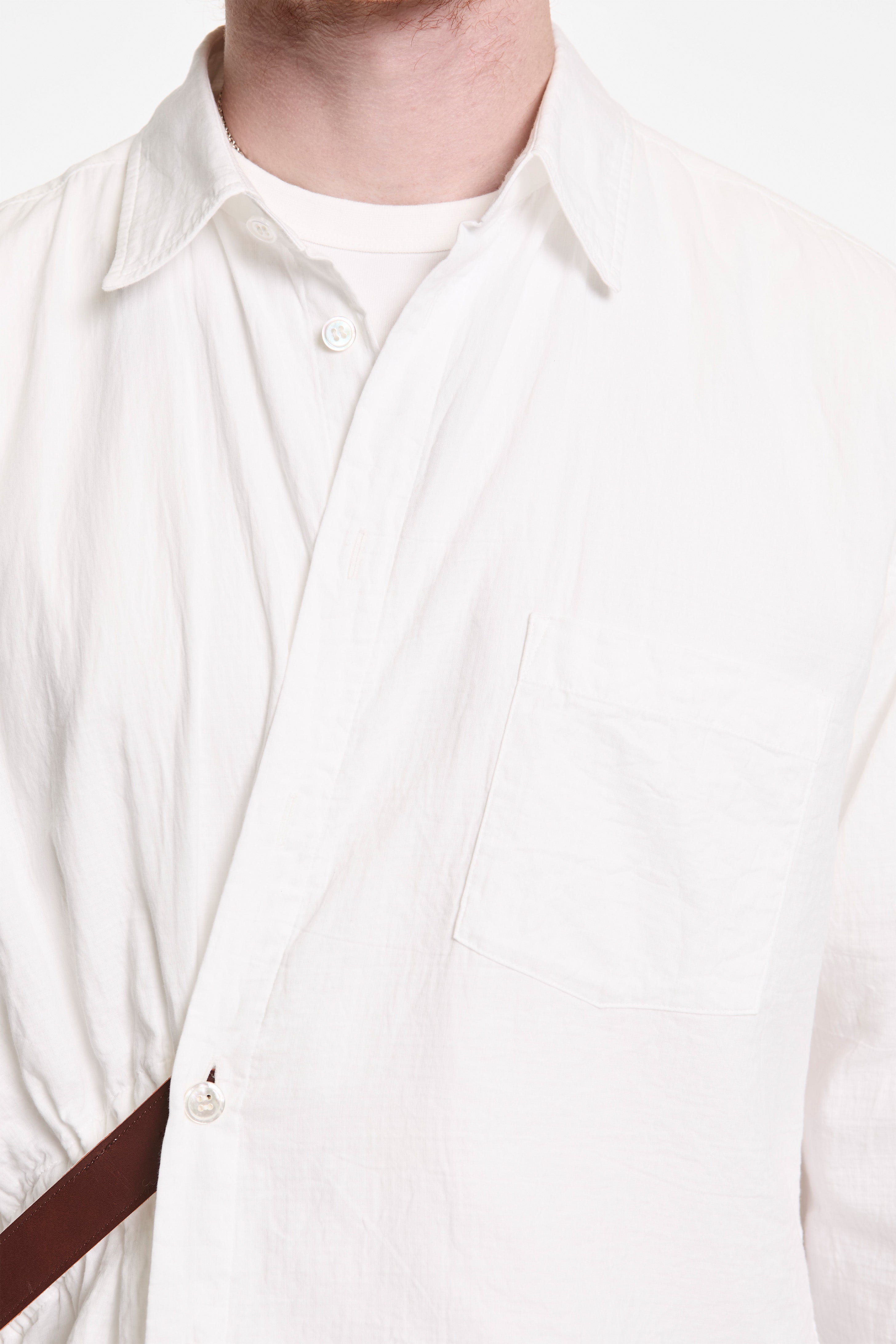 Asymmetric Shirt White