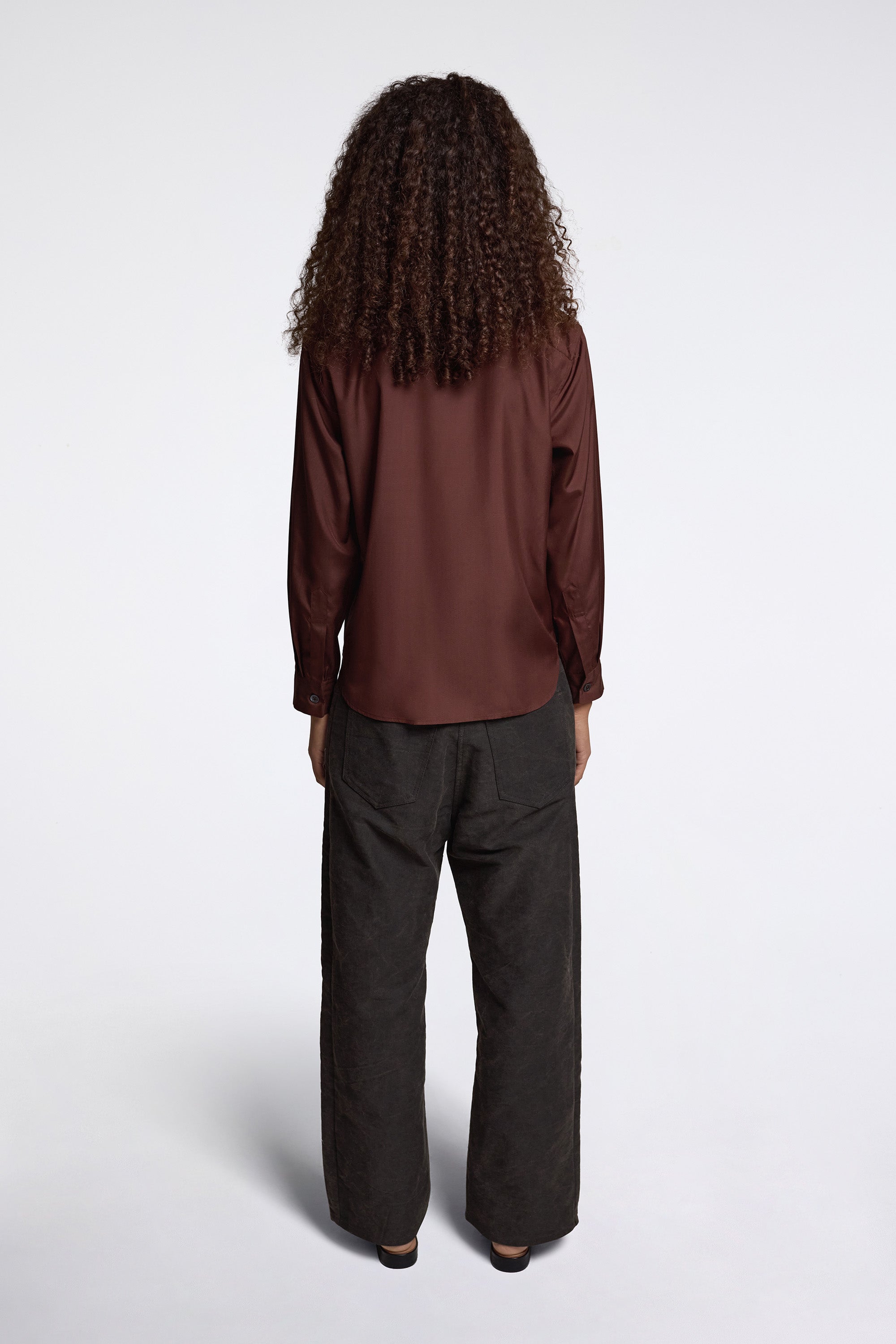 Simple Shirt Rich Brown