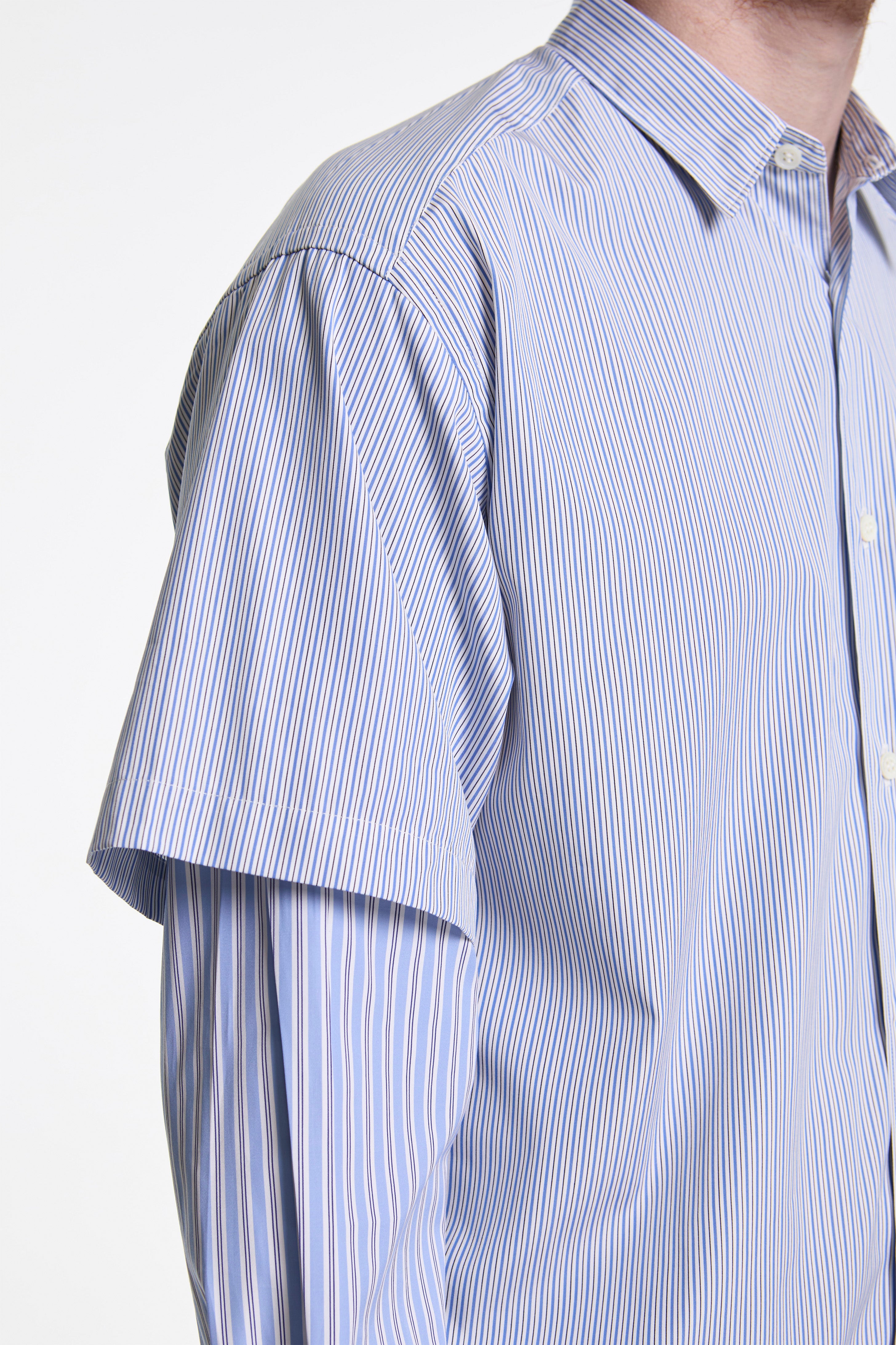 Layered Longsleeve Shirt Blue
