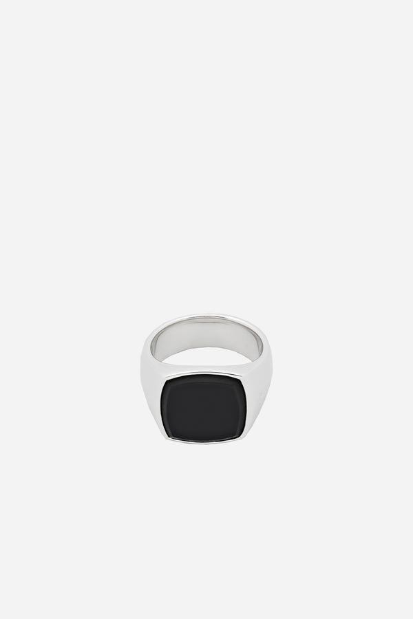 Cushion Ring Black Onyx M
