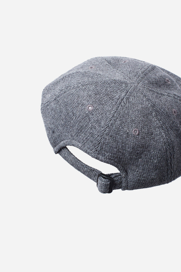 Recycled 6 Panel Knit Cap D.Gray