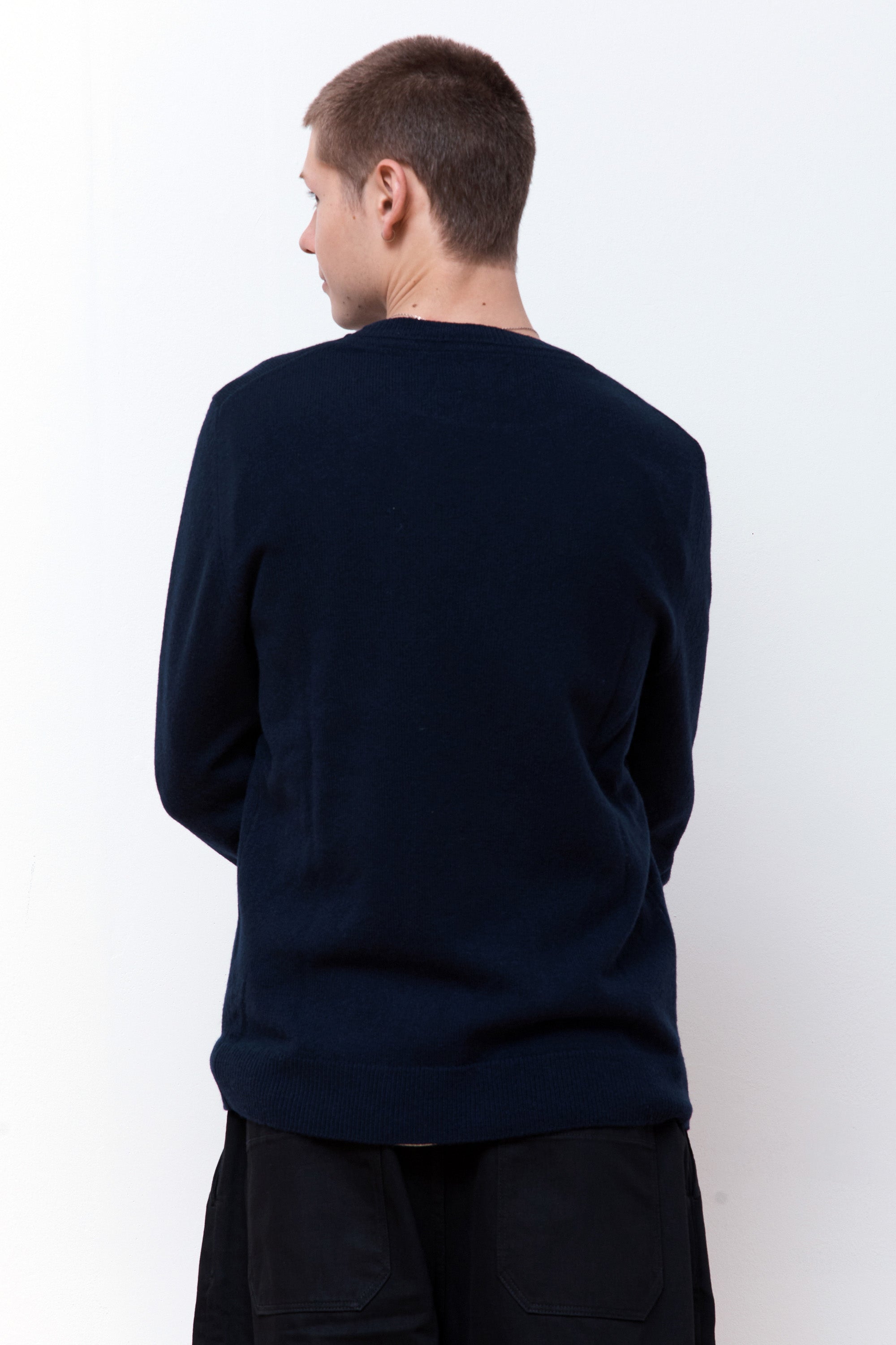 Sigfred Lambswool Dark Navy