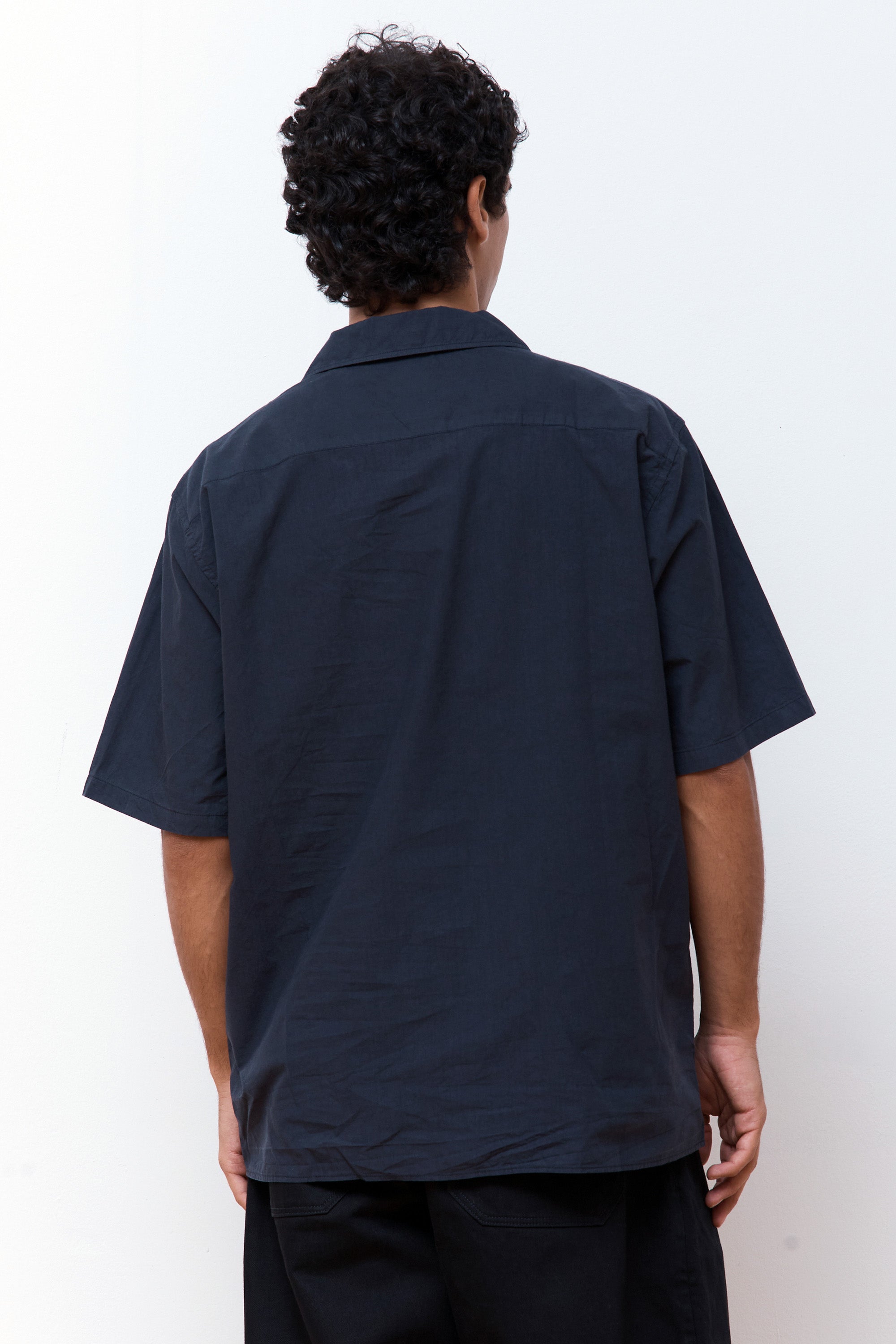 Carsten Tencel SS Shirt Dark Navy