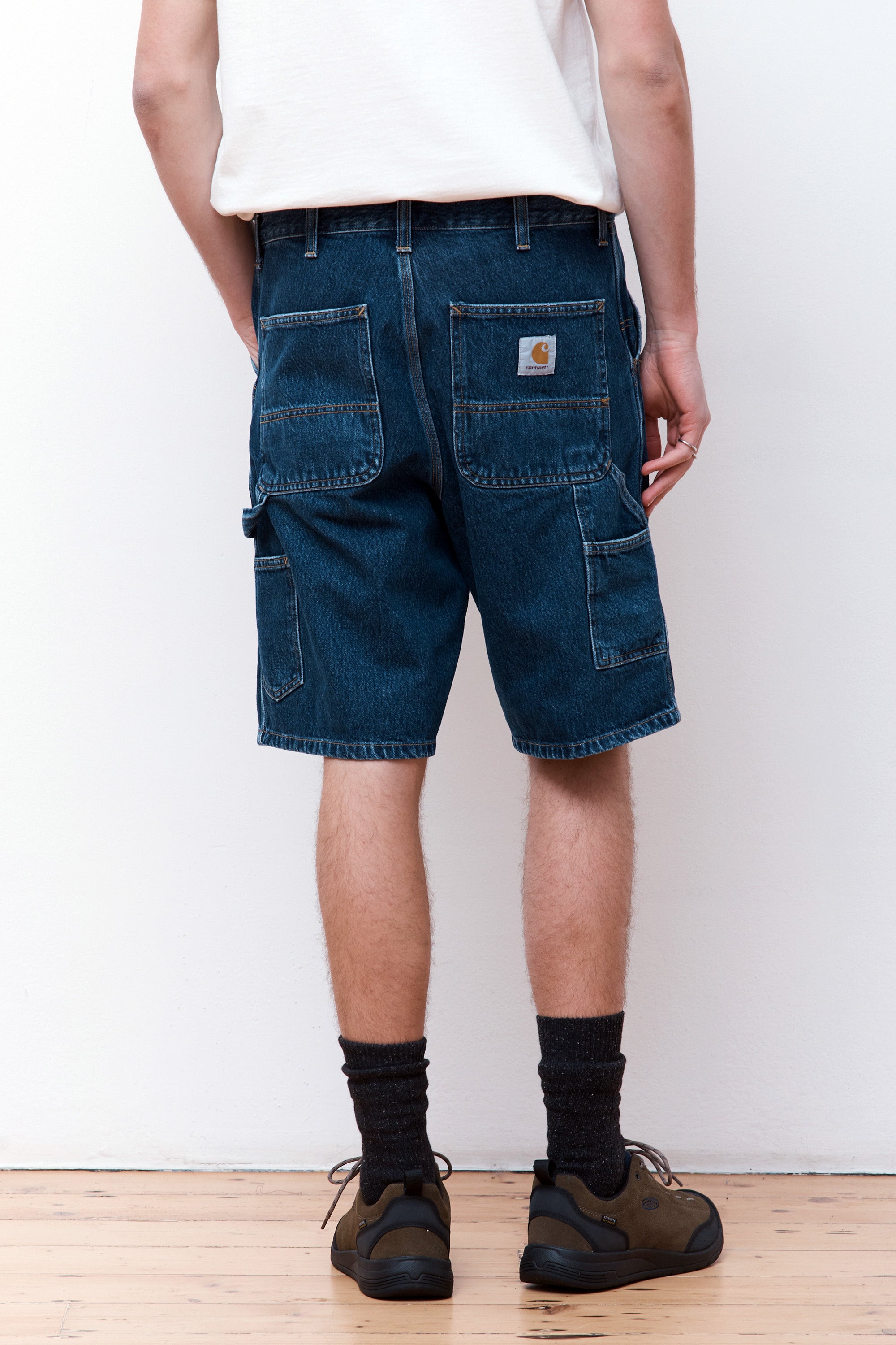 Single Knee Short Stone Wash