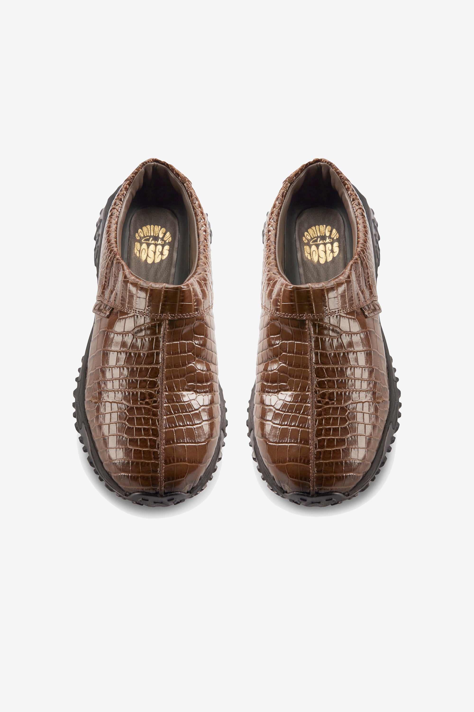 Cur Clog 1 W Brown Croc Lea