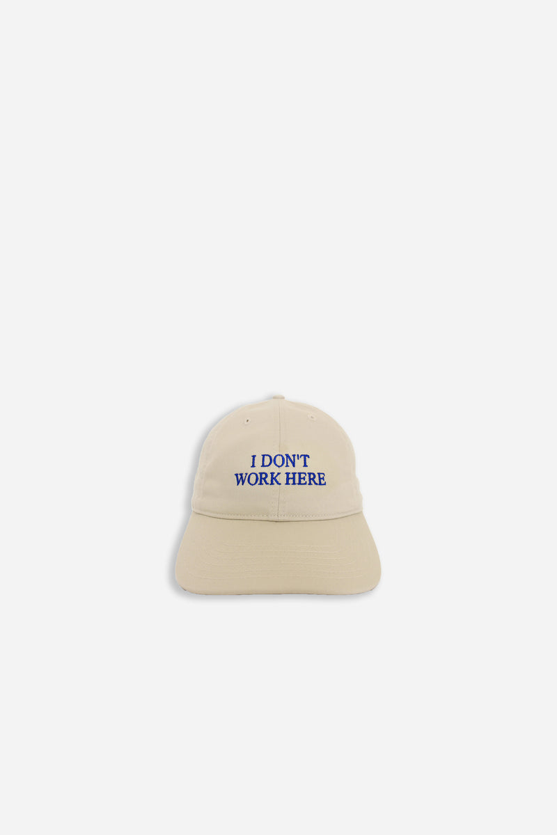 Sorry I Don't Work Here Hat Beige
