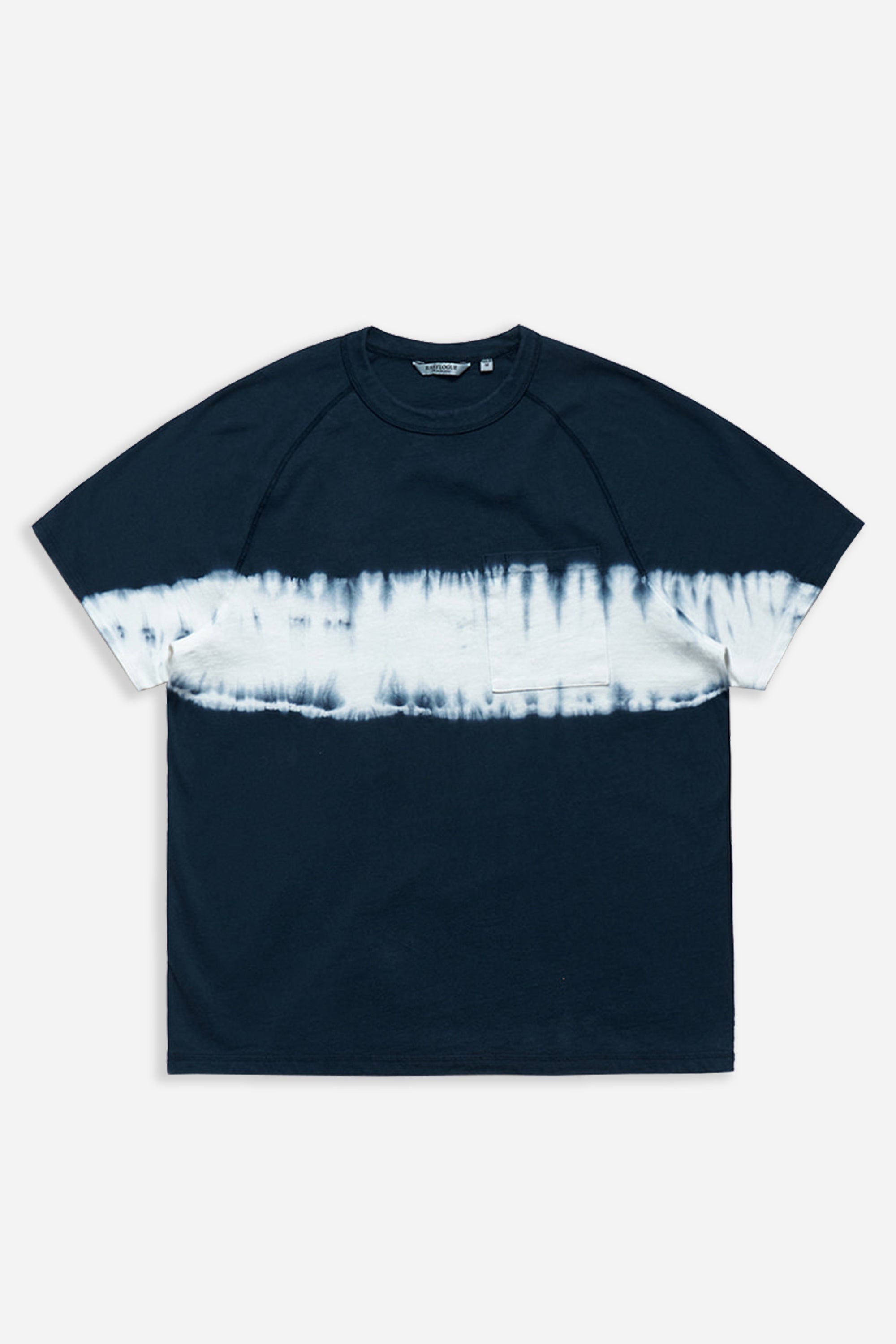 Cover Stitch T-Shirt Tie Dye Dark Navy