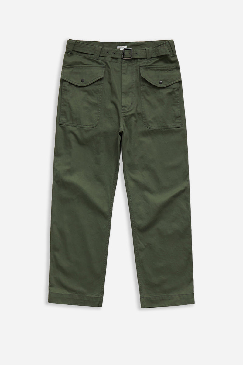 Airforce Belted Pants Olive Backsatin