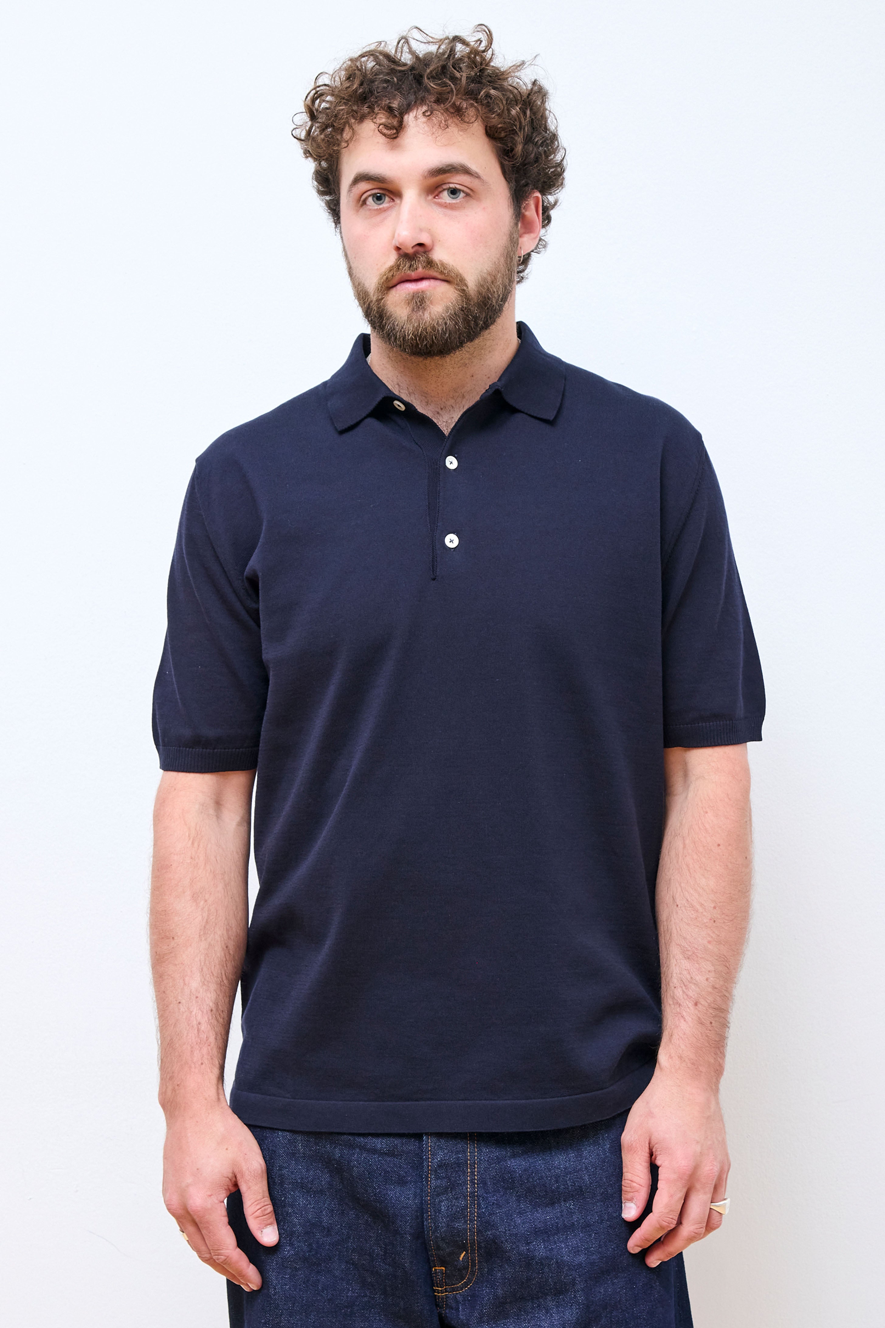 Polo Short Navy Blue