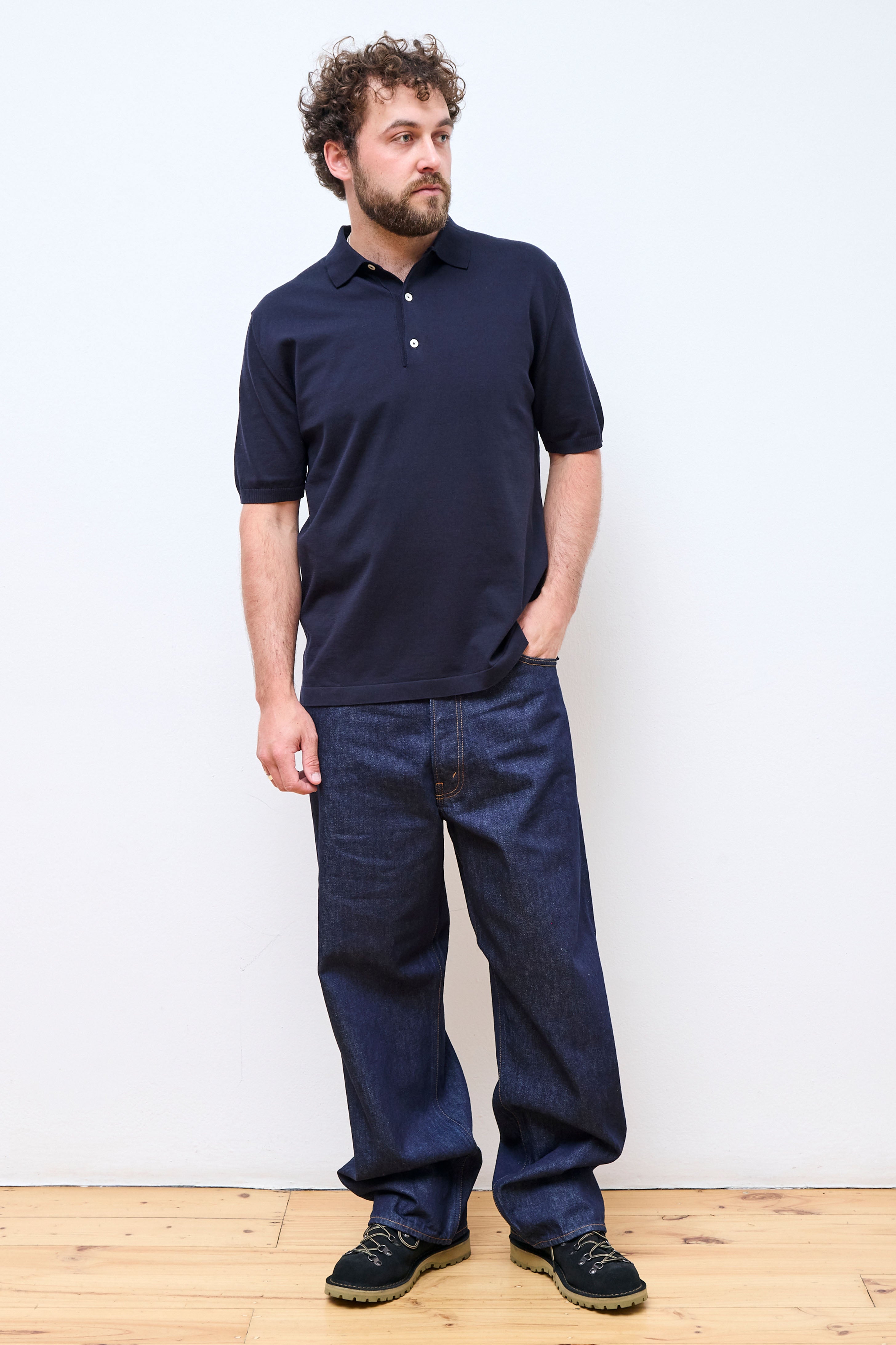 Polo Short Navy Blue