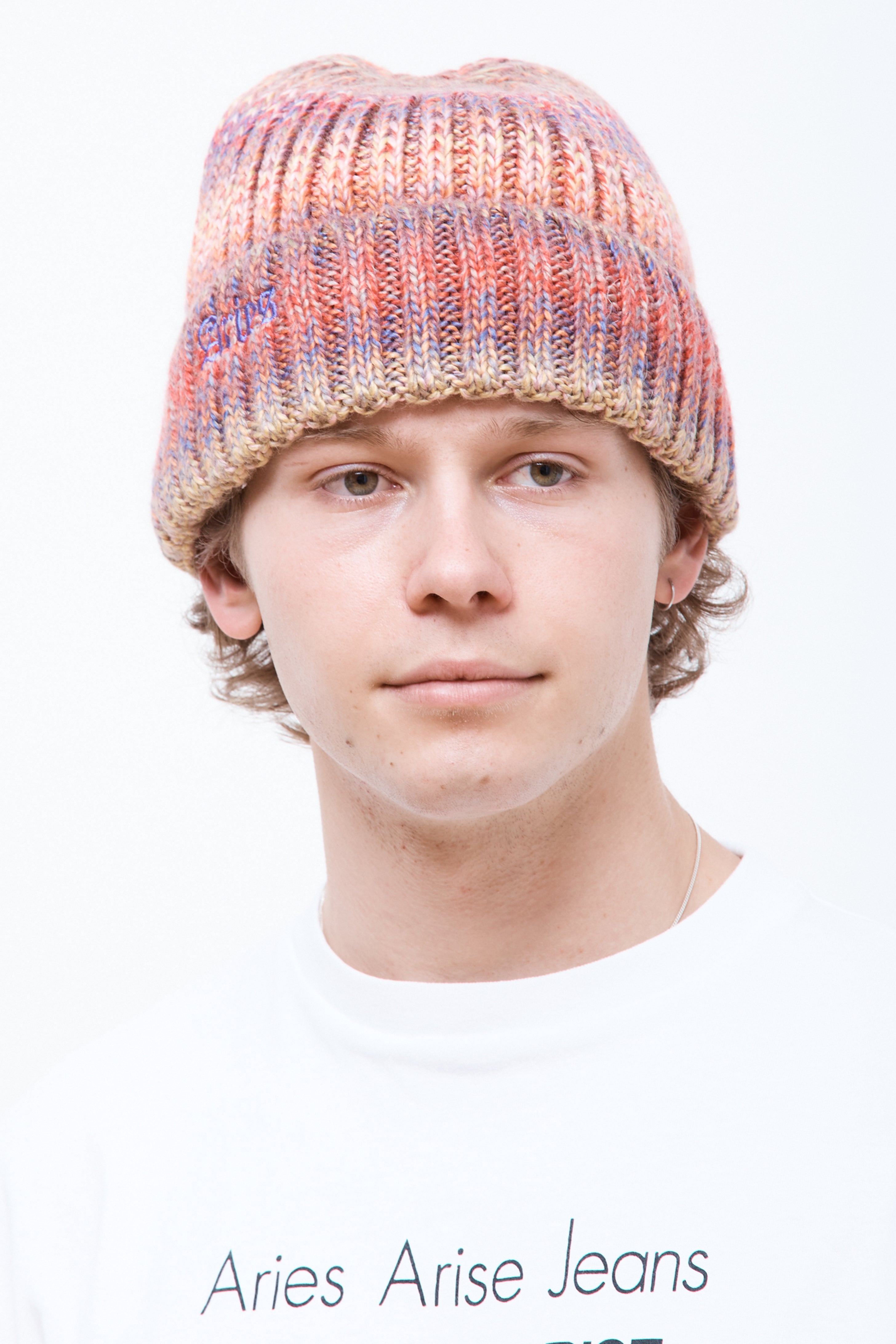 Rib Knit Space Dye Beanie Multi