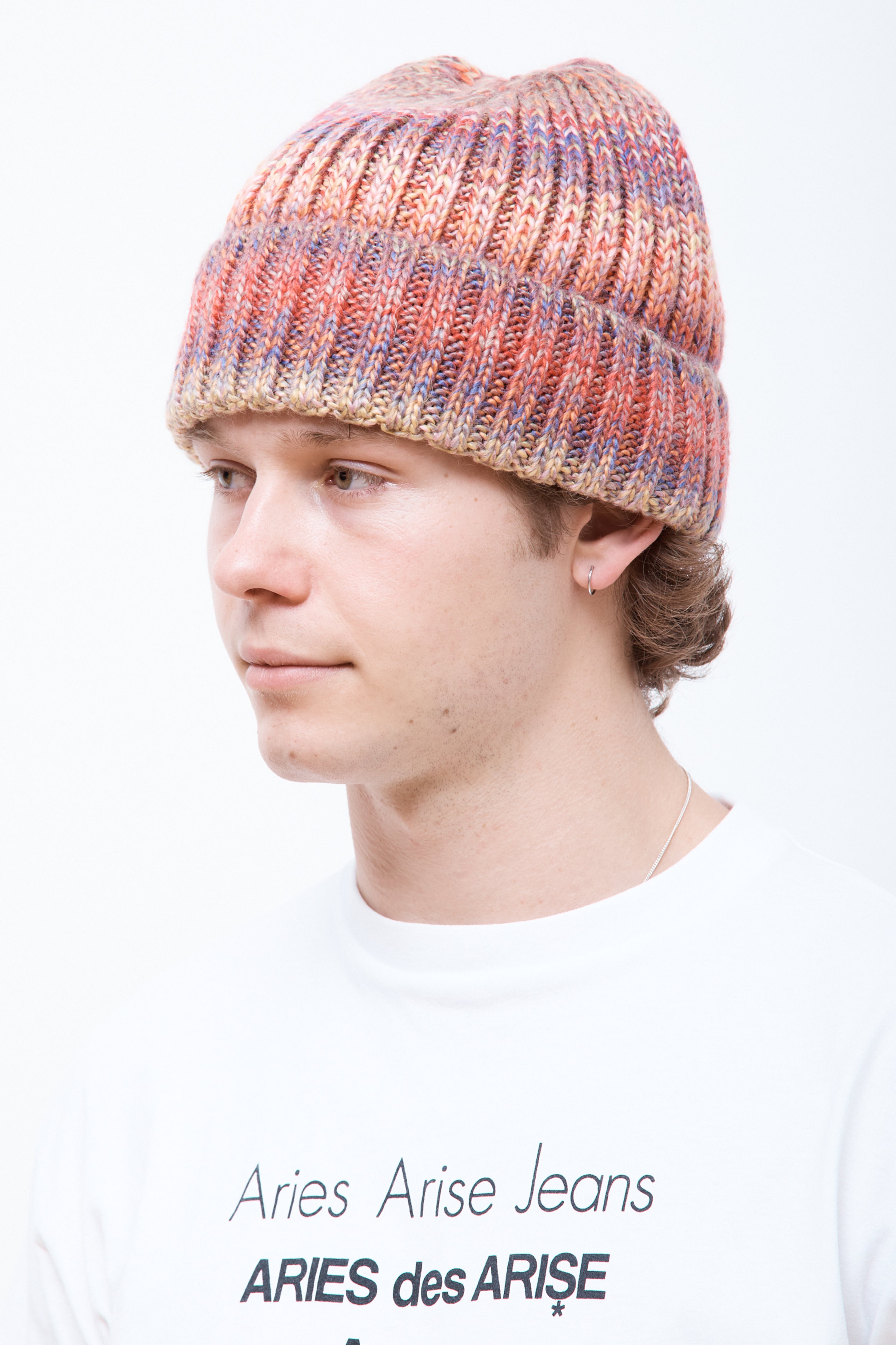 Rib Knit Space Dye Beanie Multi