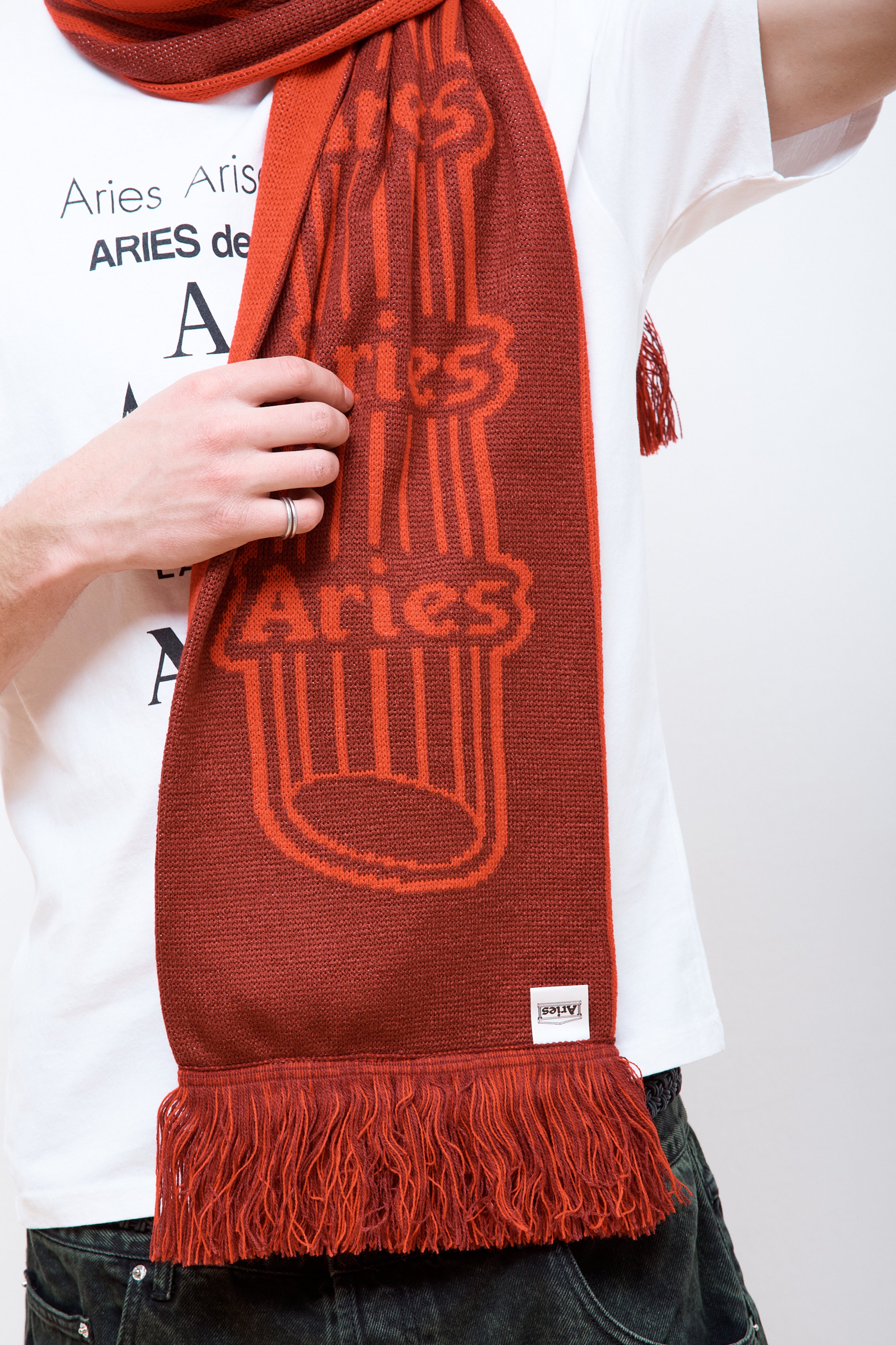 Column Scarf Red