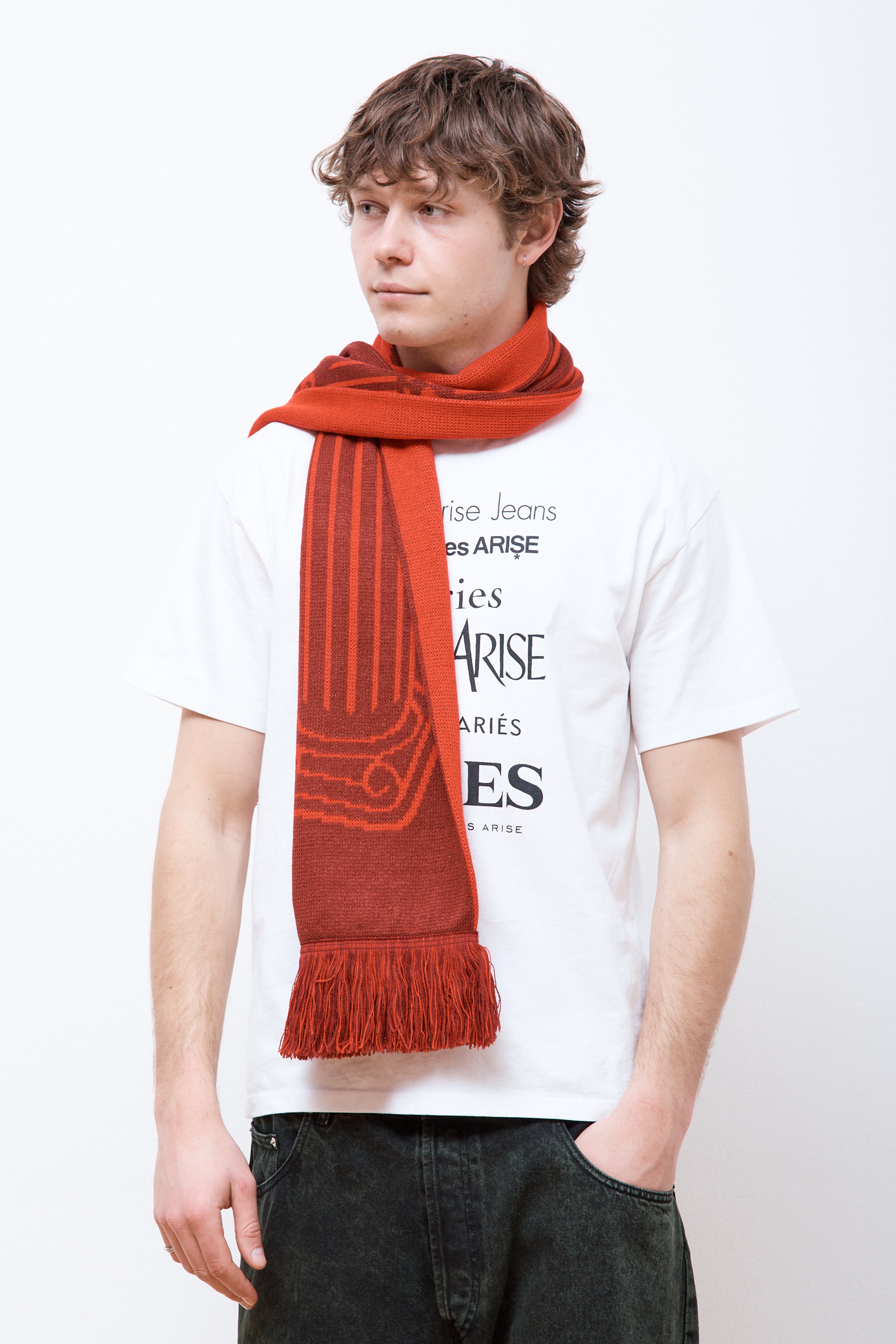 Column Scarf Red