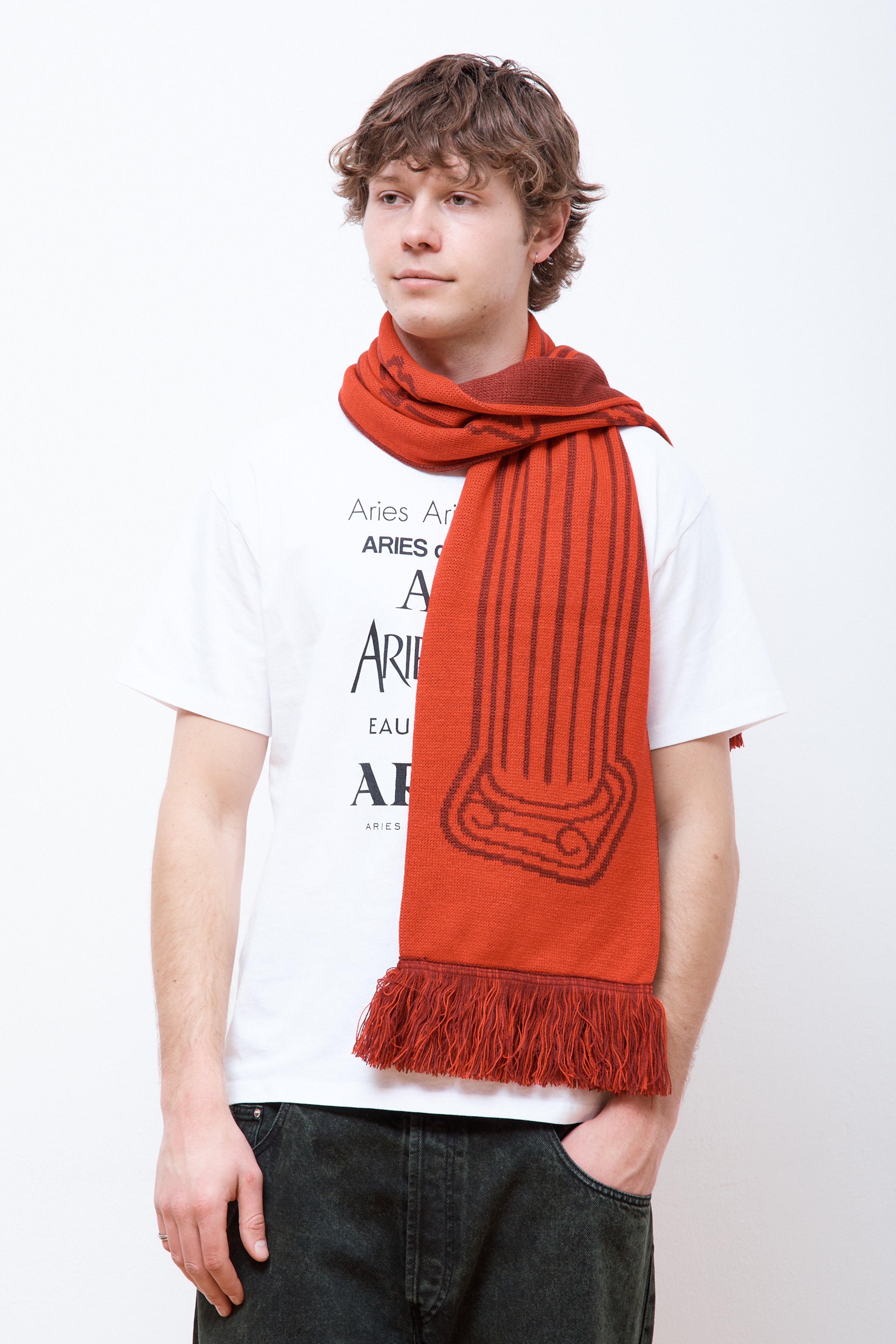 Column Scarf Red