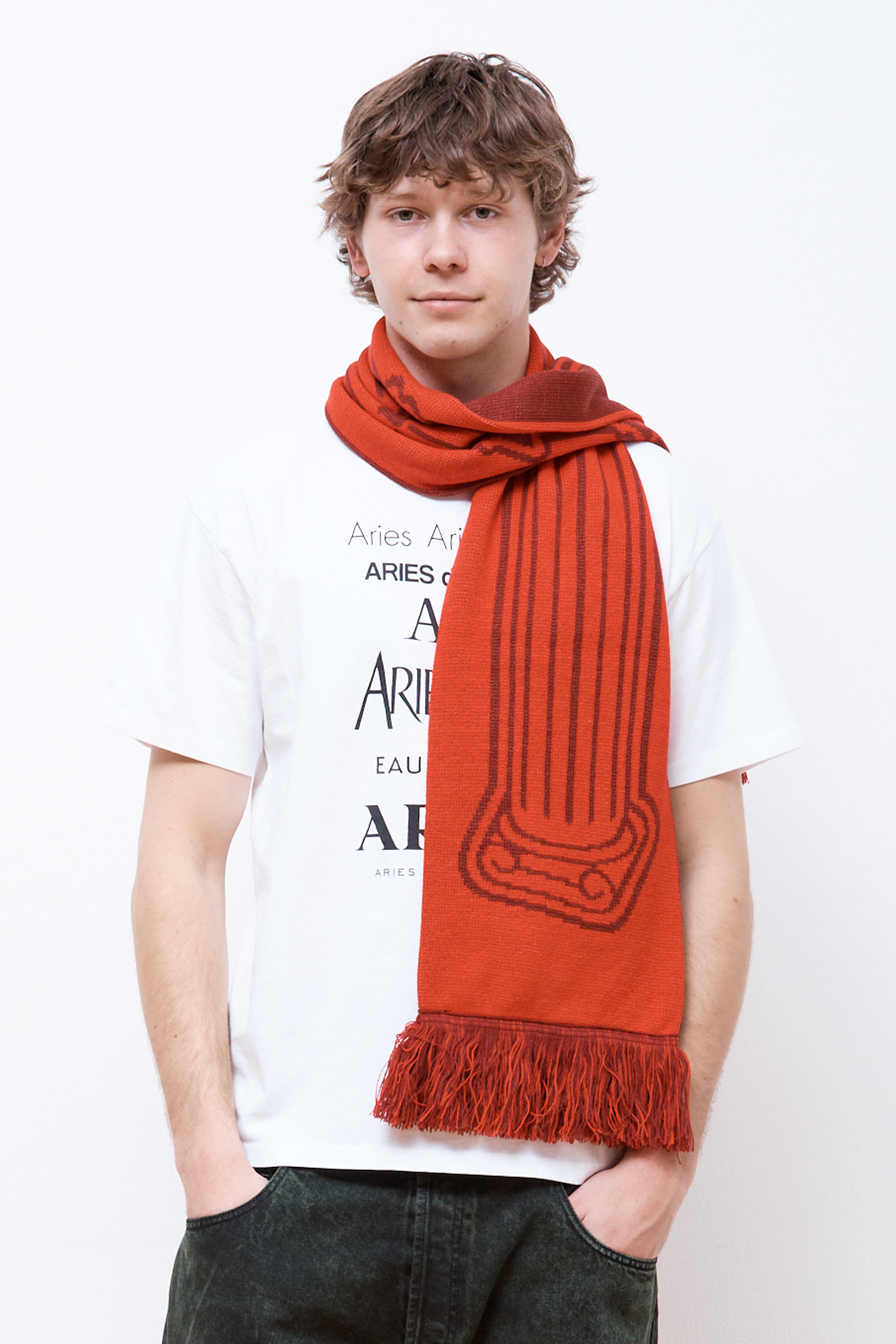 Column Scarf Red