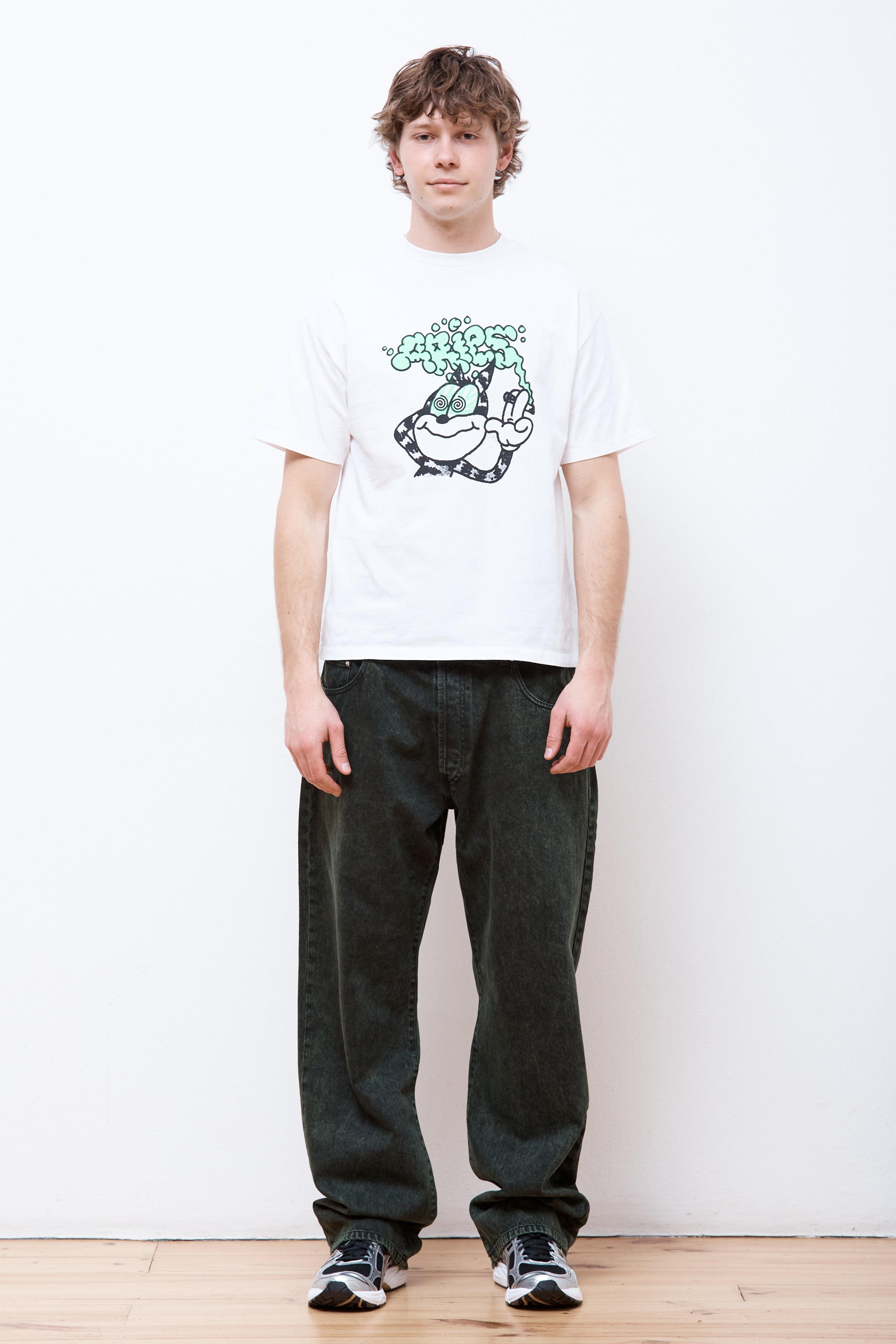 Stoned Cat SS Tee White