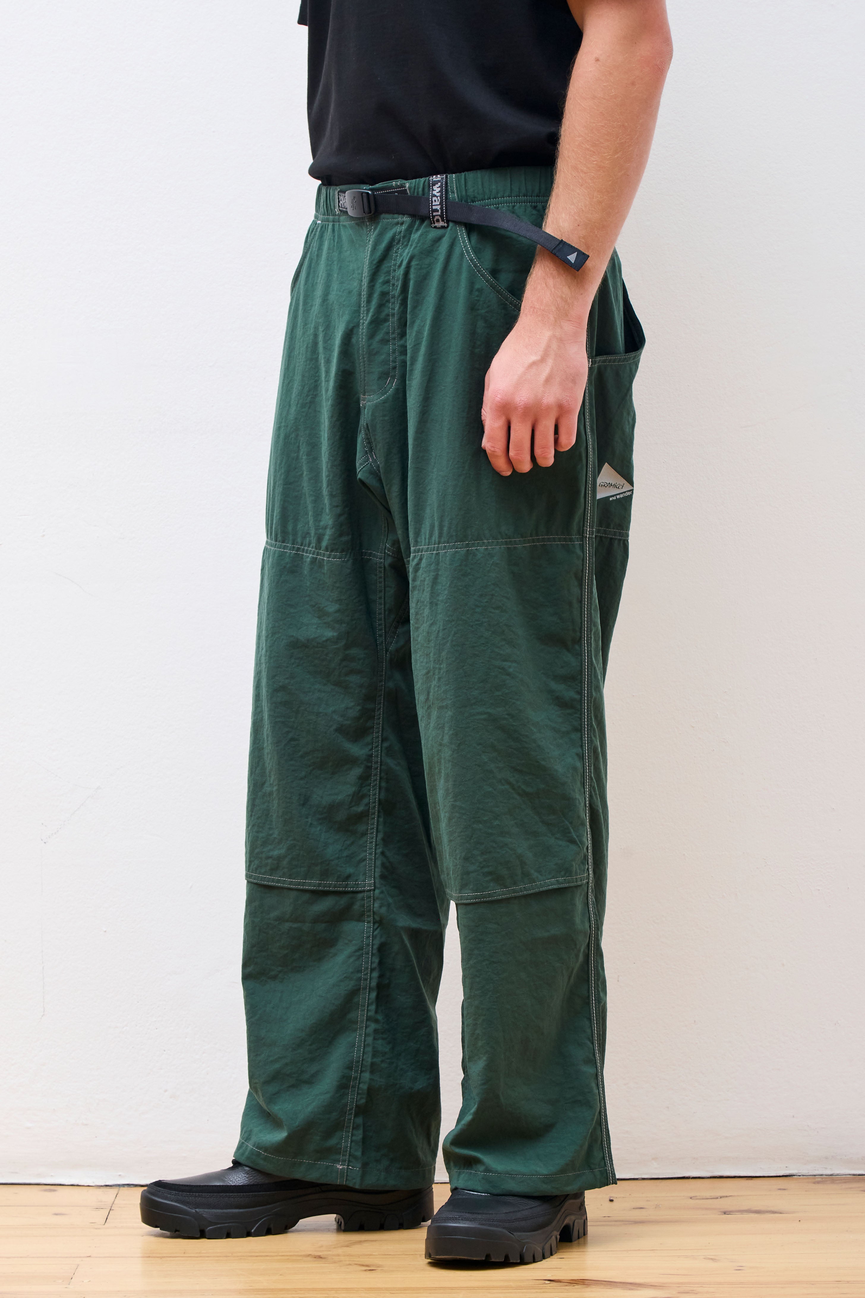 AW Nylon Double Knee Pant Green