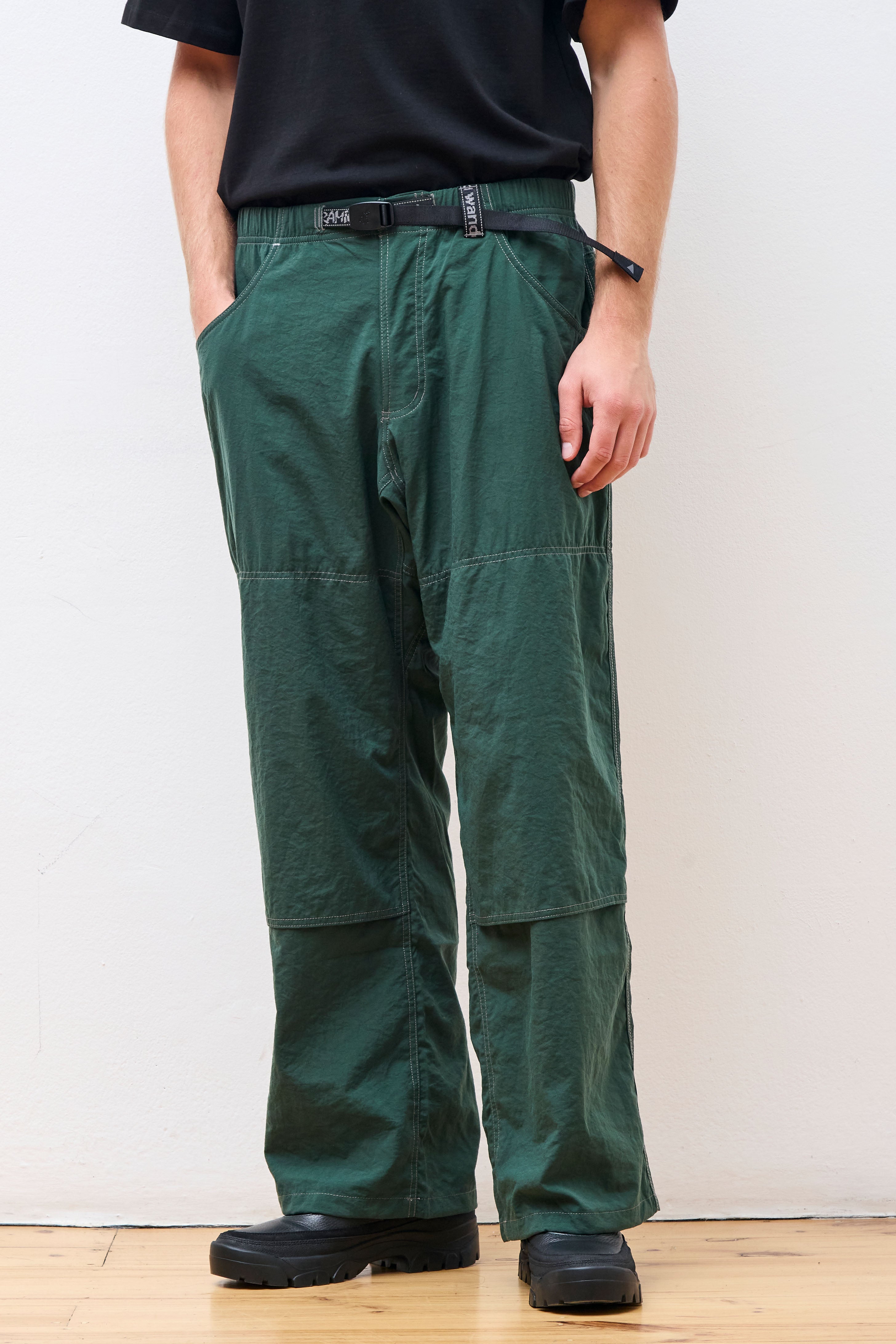 AW Nylon Double Knee Pant Green