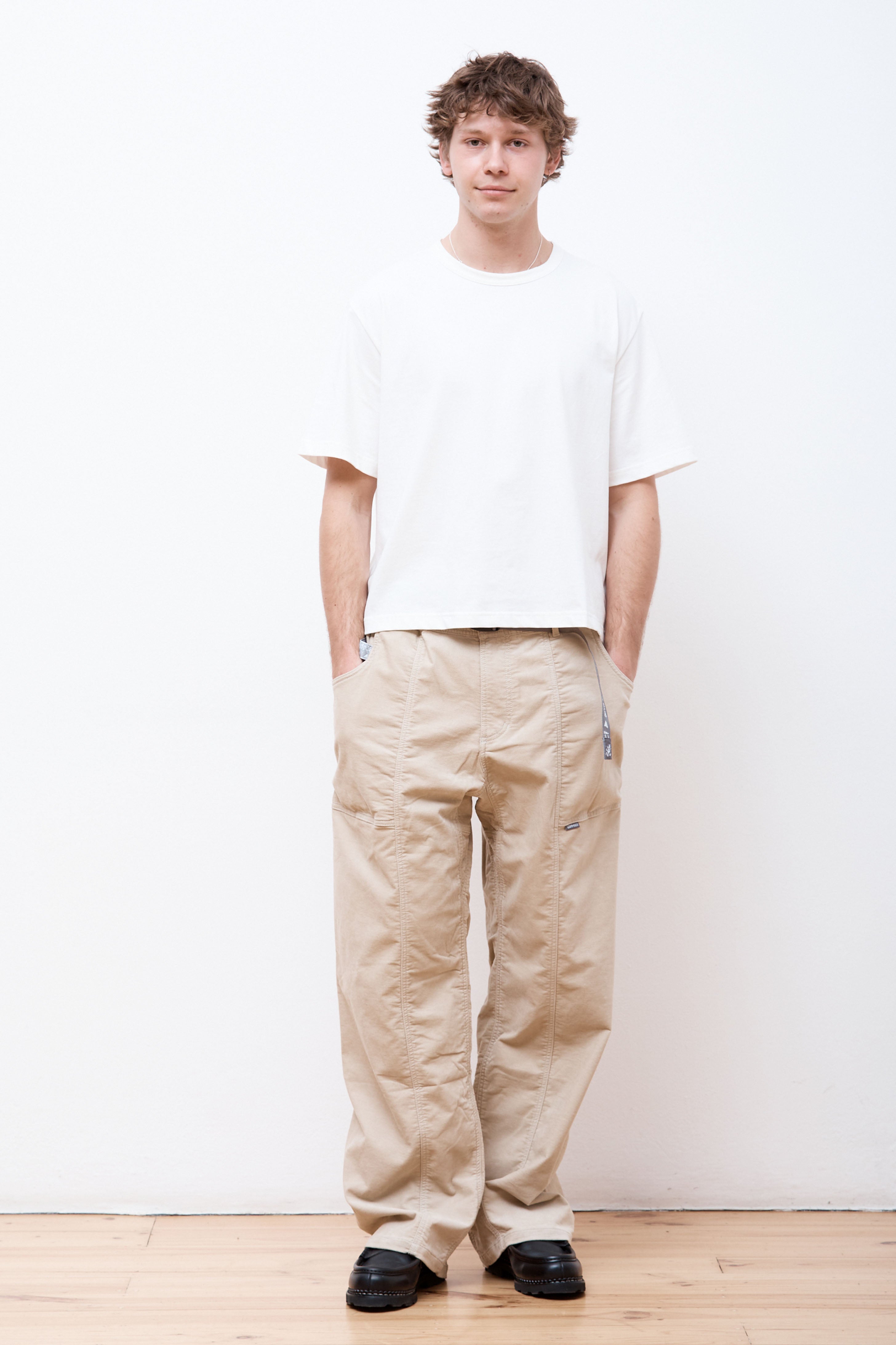 AW JQ Tape Corduroy Gadget Pant Beige