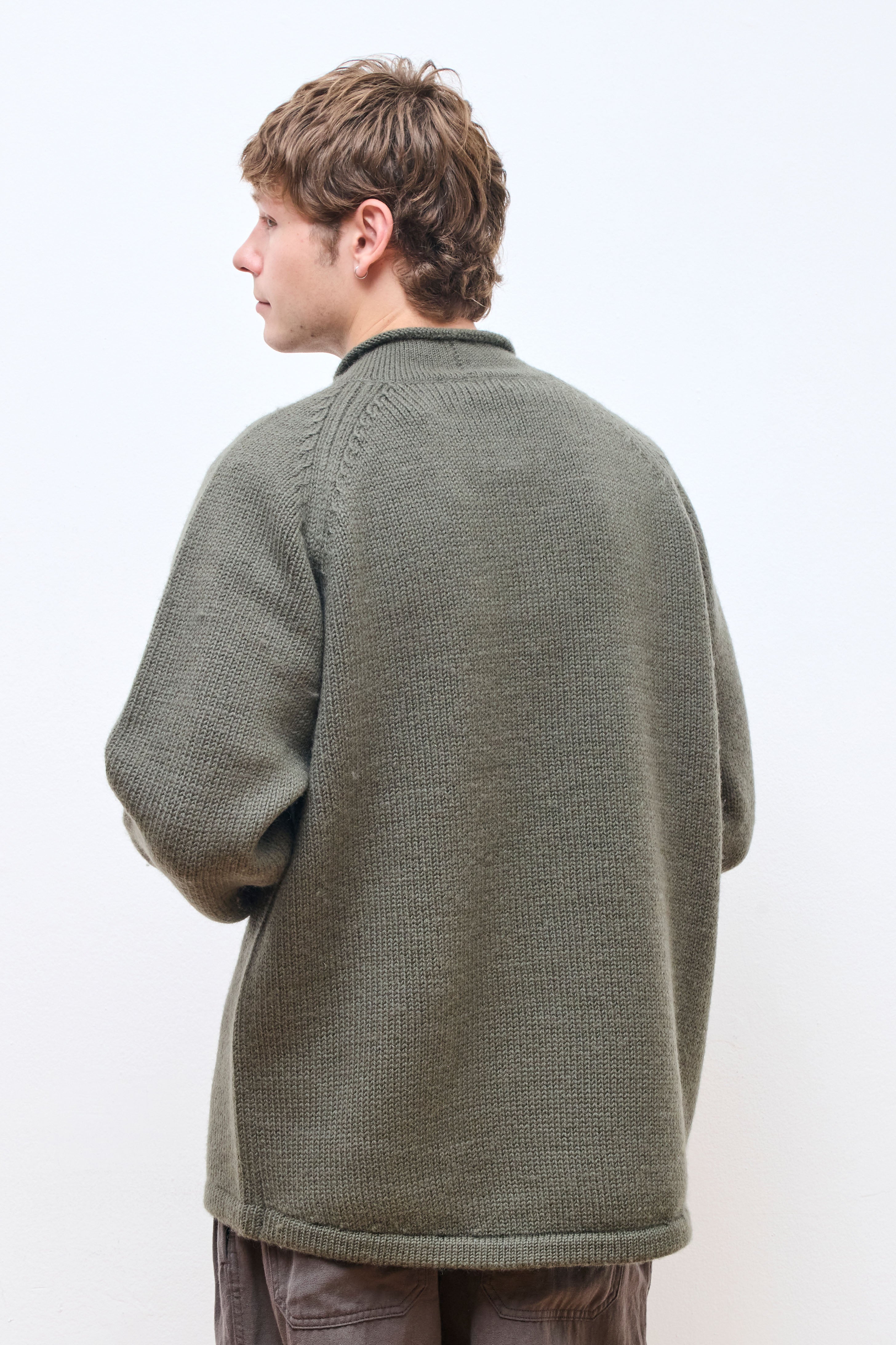 Adventurer Roll Neck Sweater Khaki