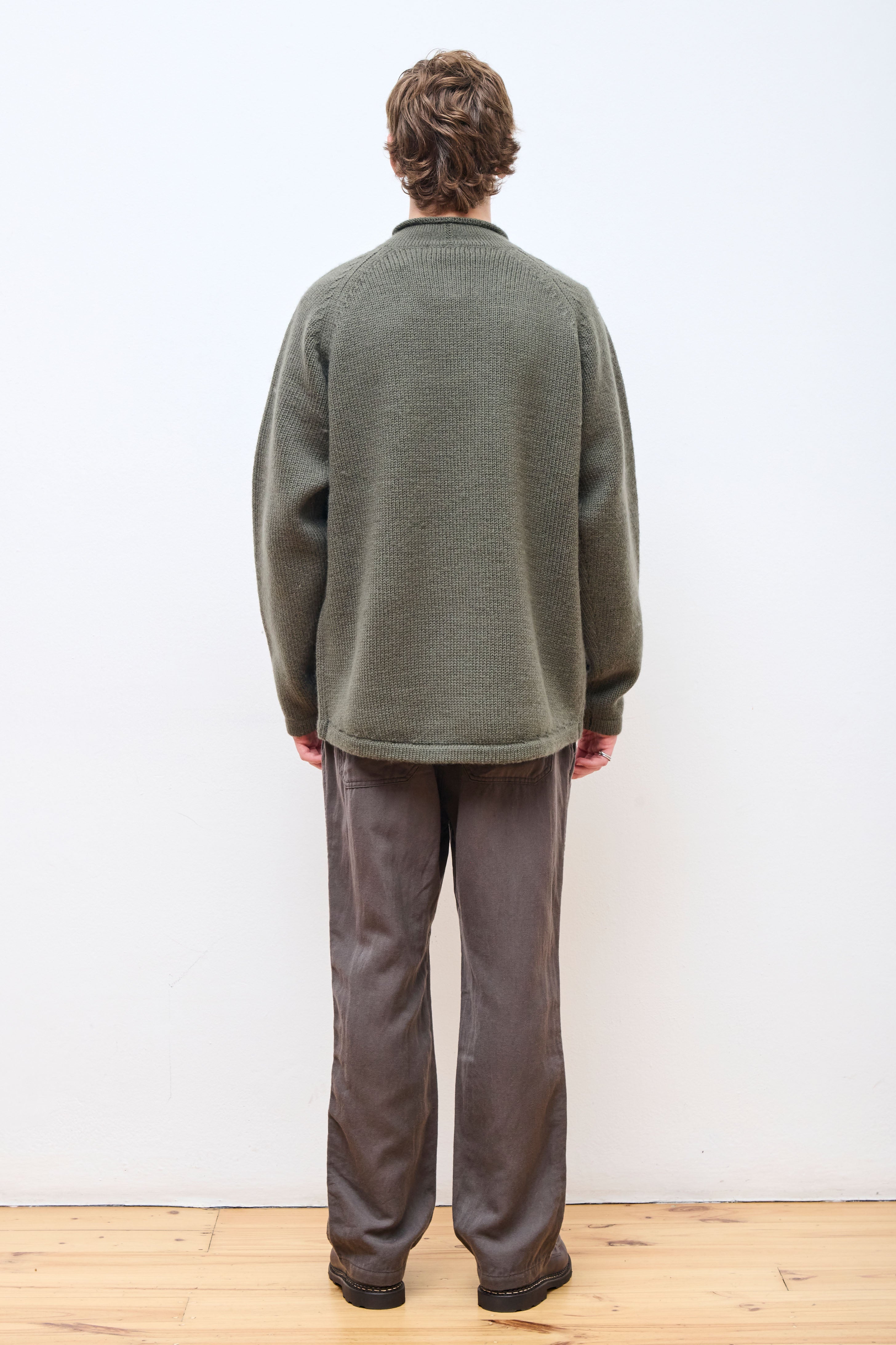 Adventurer Roll Neck Sweater Khaki