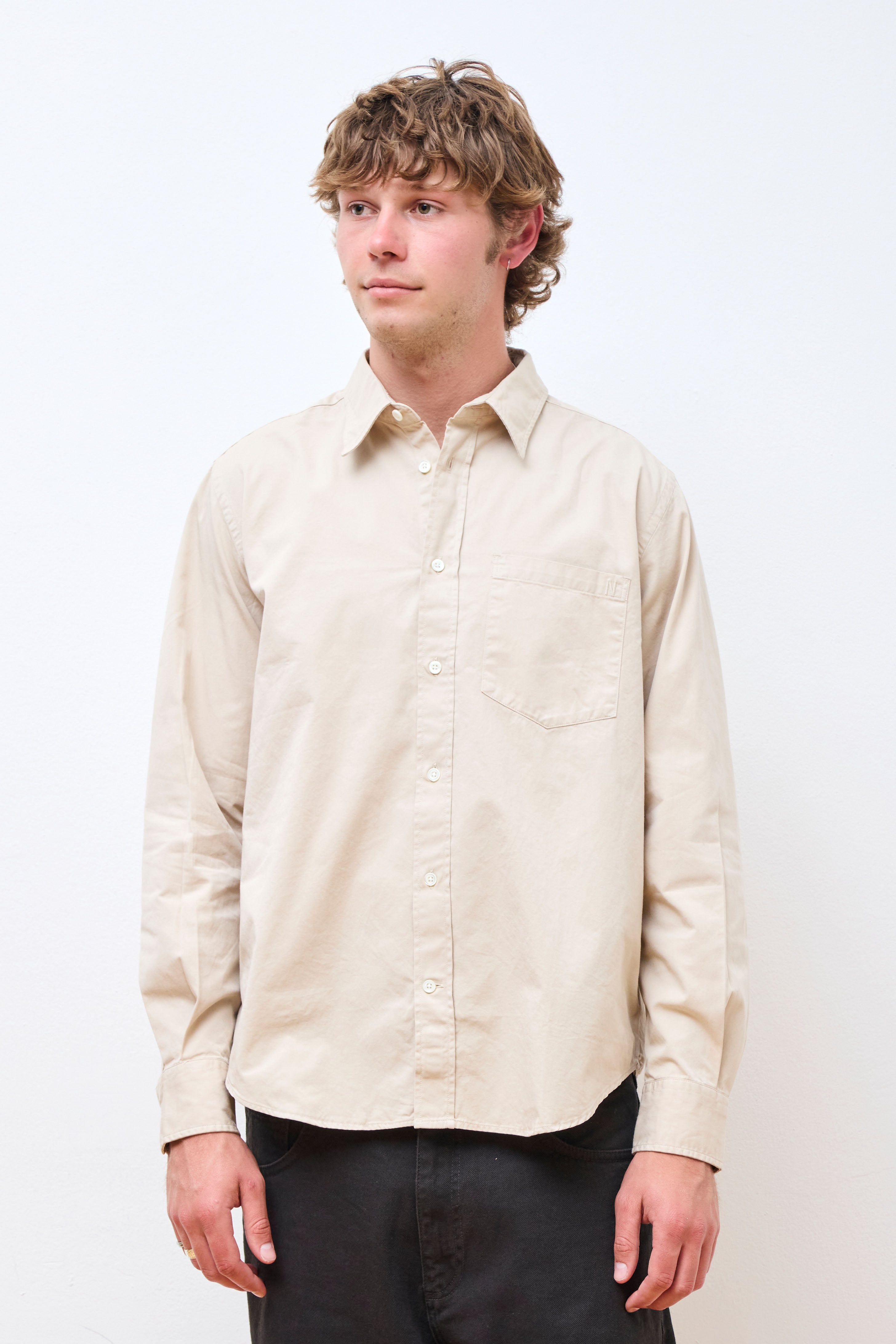 Algot Twill Shirt Oatmeal