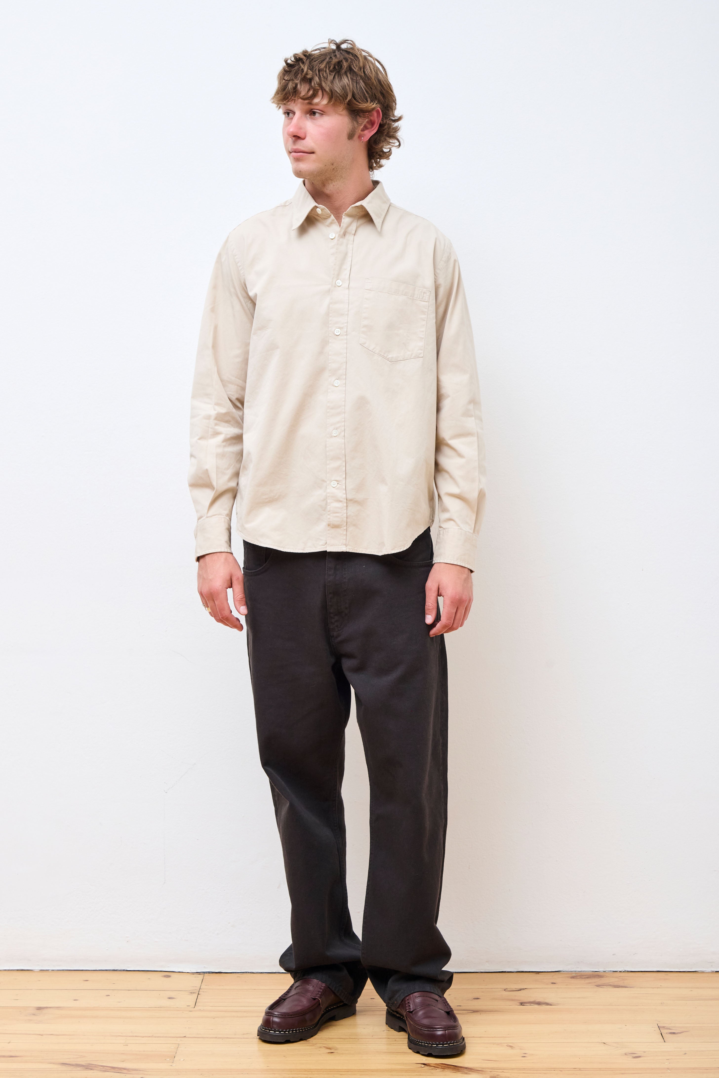 Algot Twill Shirt Oatmeal