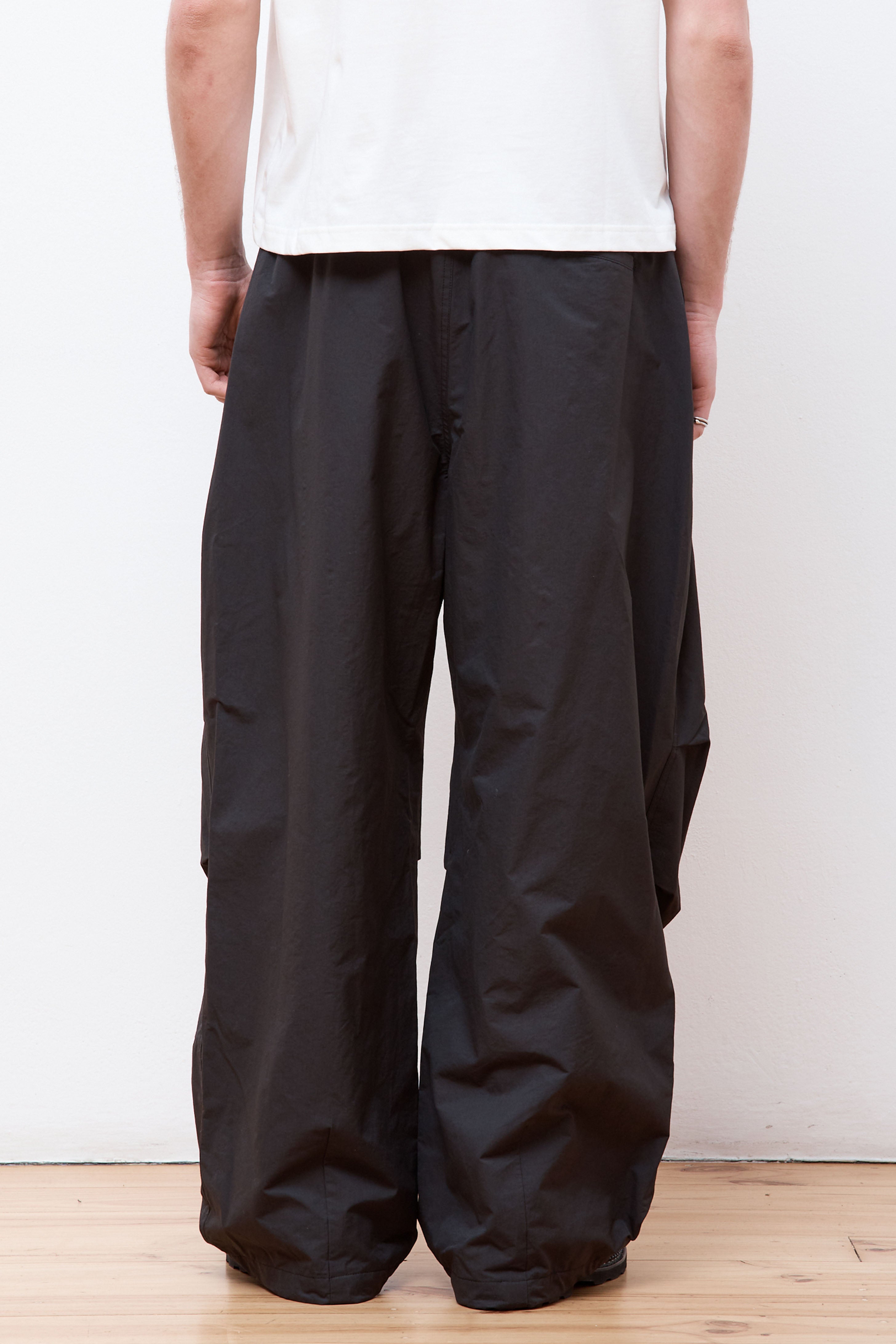 Mens Cotton Nylon Fatigue Pants Black