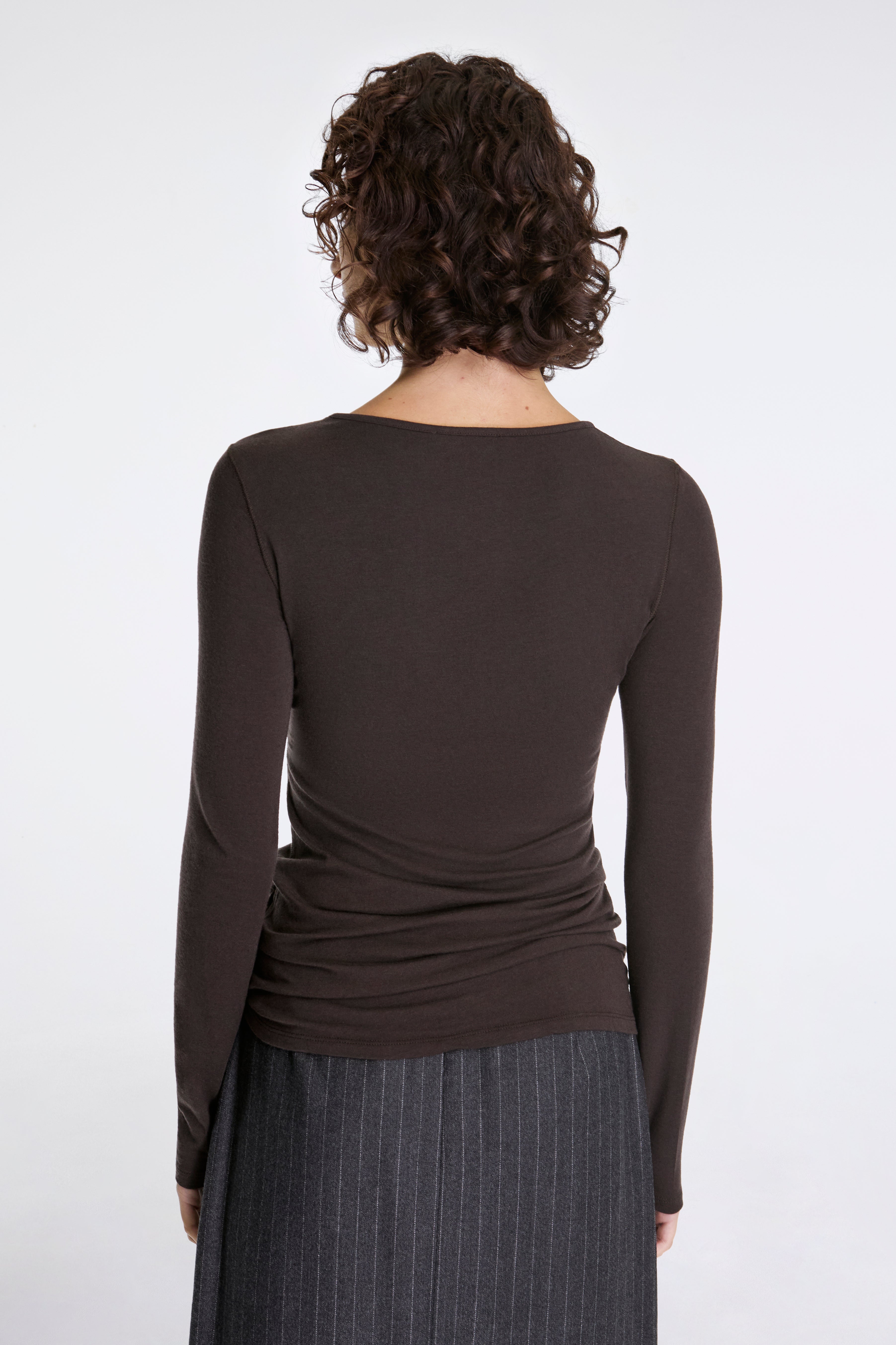 Round T-Shirt Brown