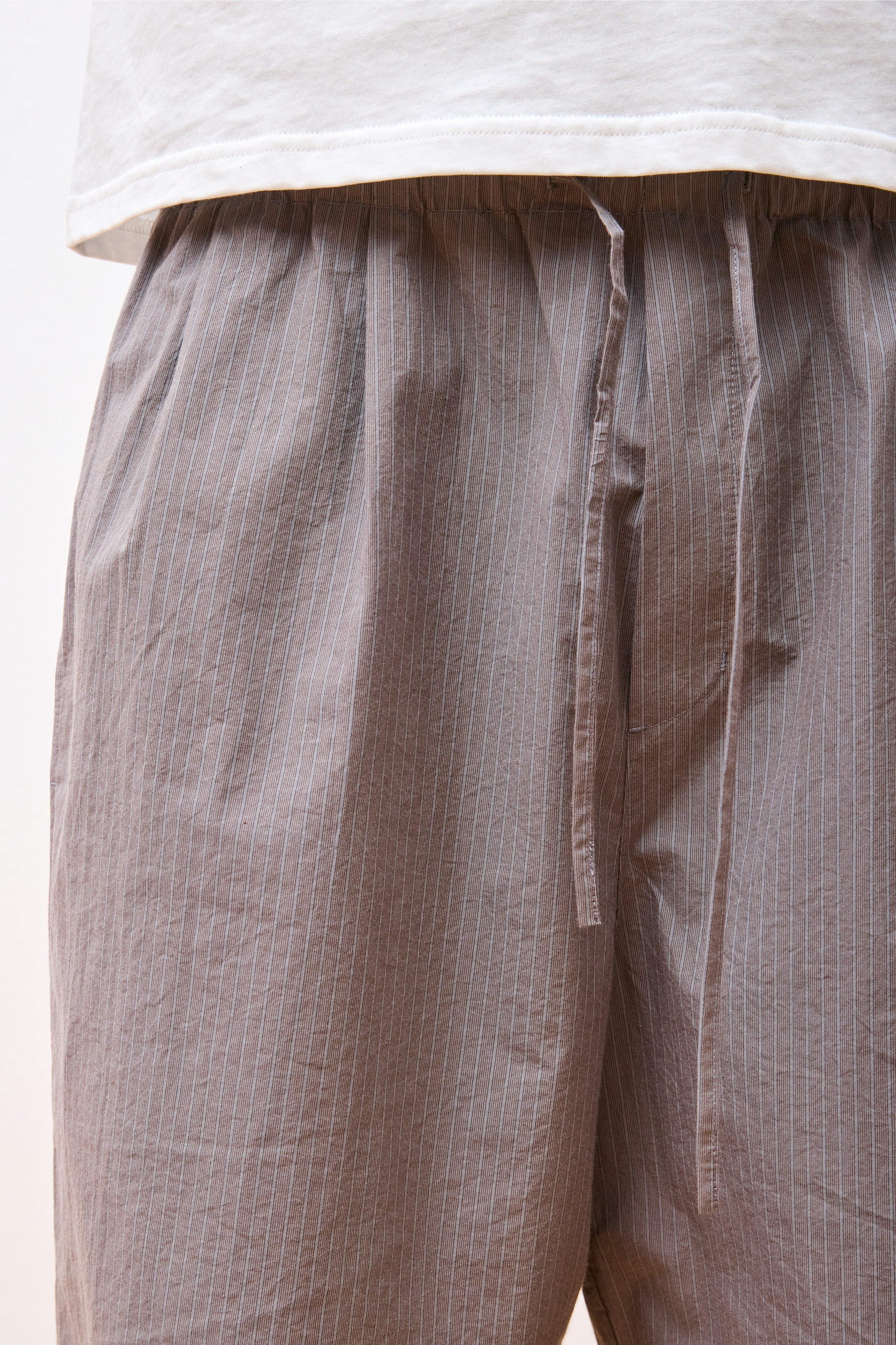 Stripe Banding Shorts Grey