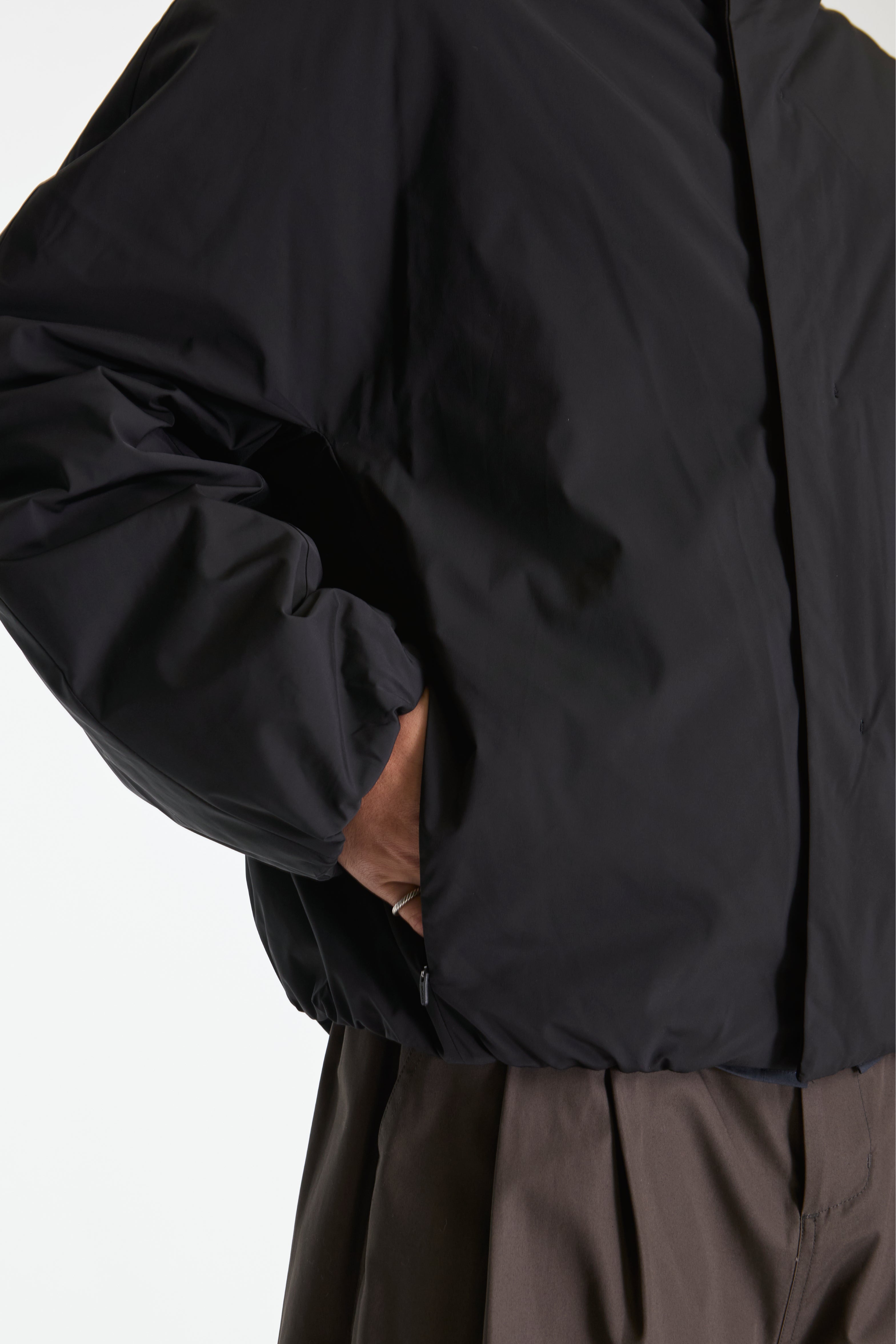 Taffeta Padded Raglan Jumper Black