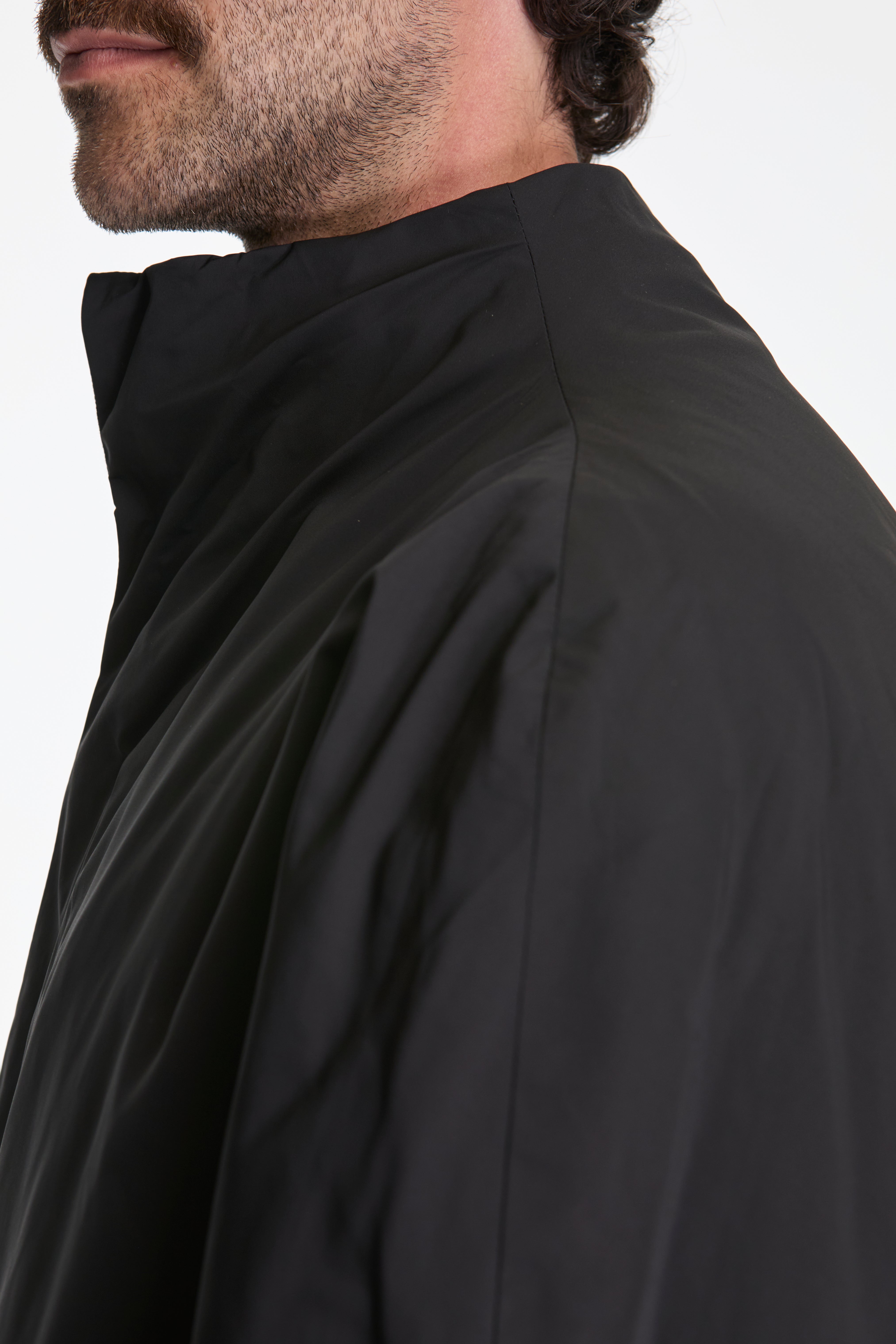 Taffeta Padded Raglan Jumper Black