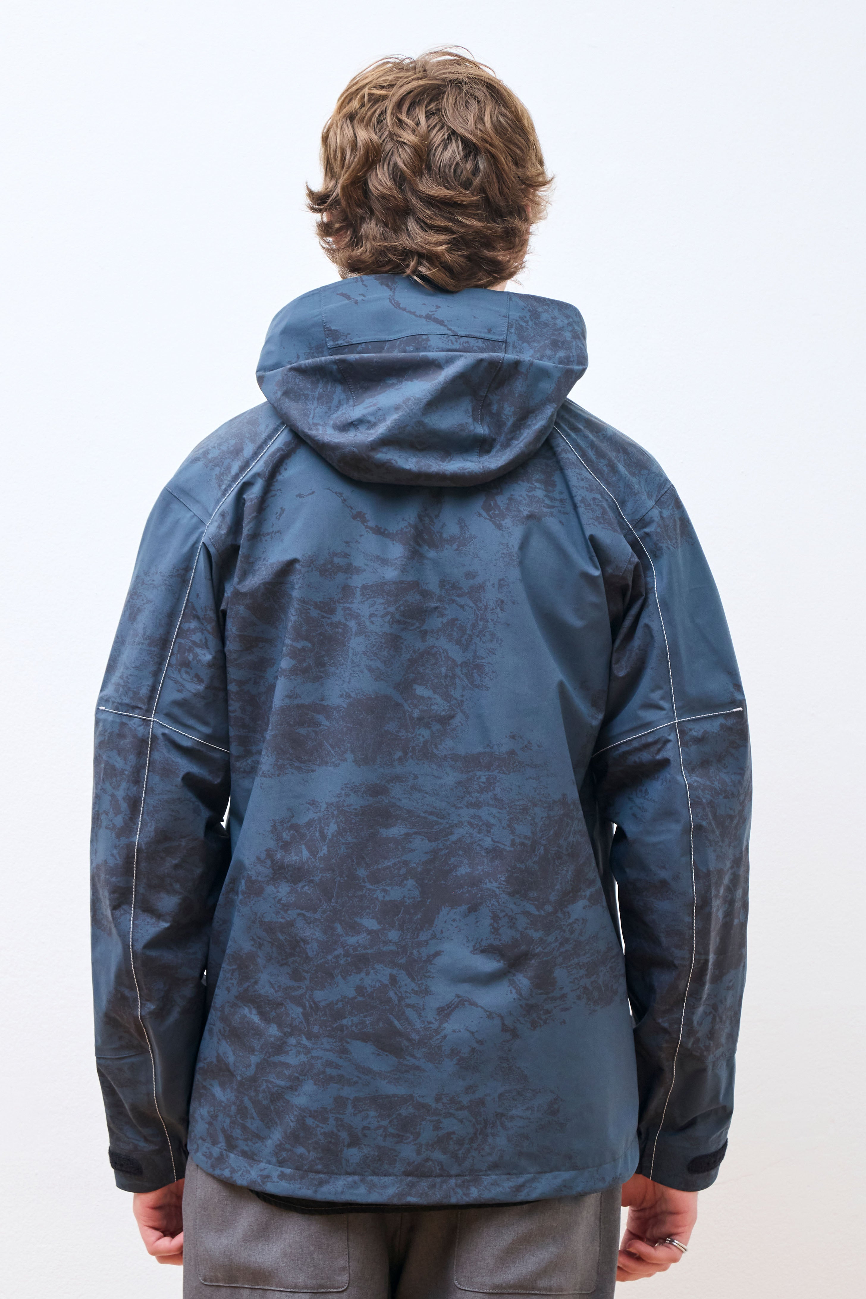 Printed Pertex Shield Rain Jacket Navy