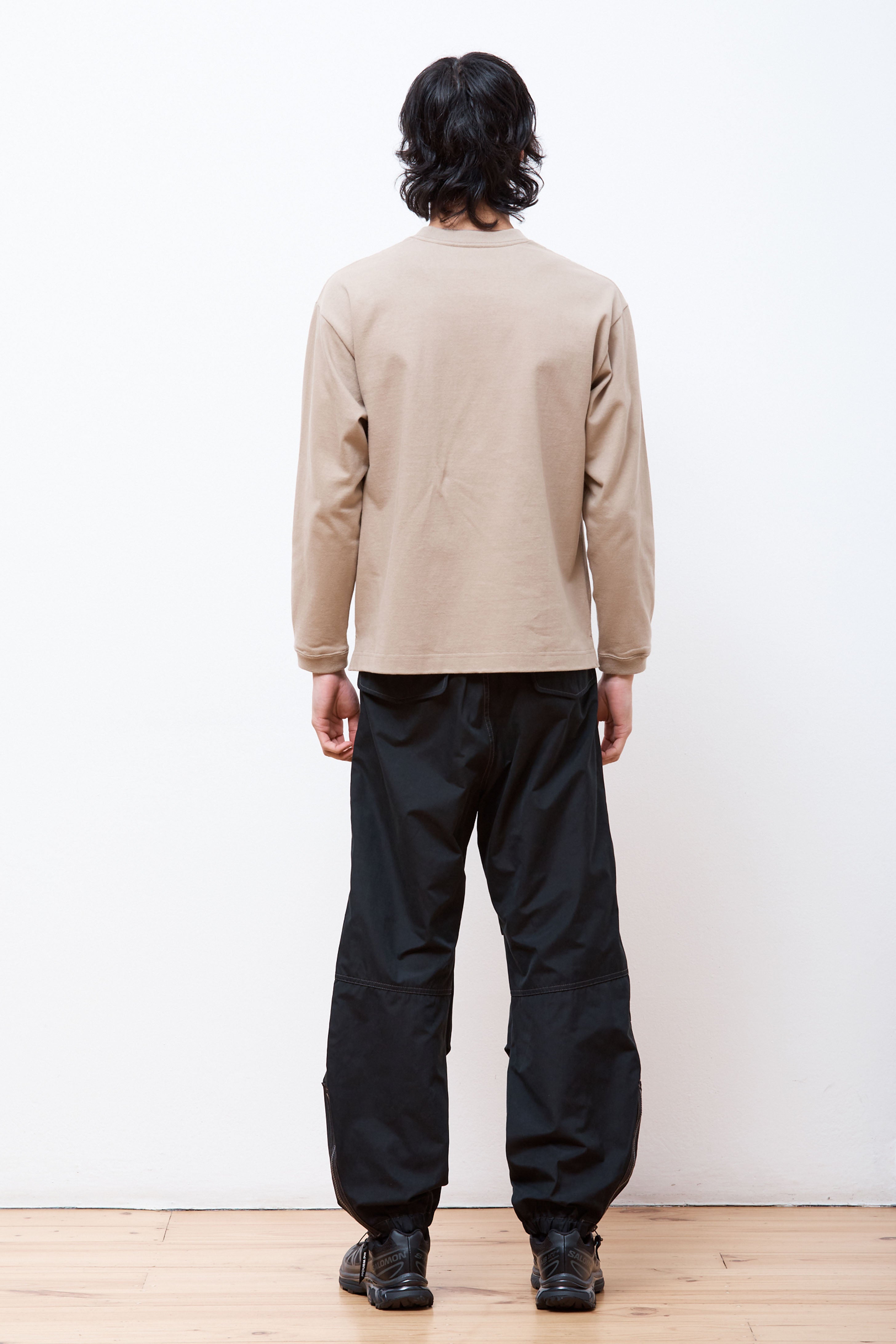 Heavy Cotton Pocket LS T-Shirt L.Beige