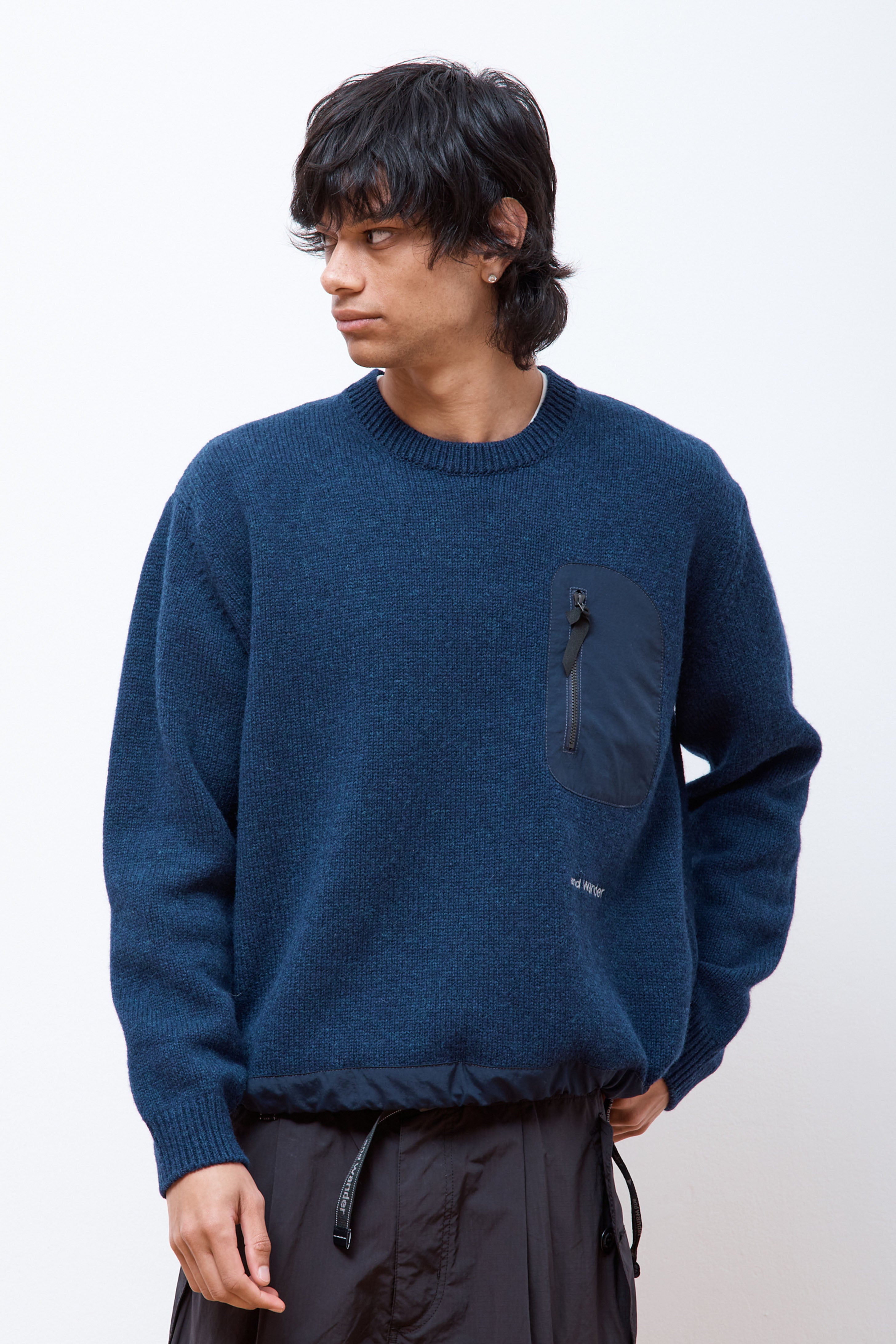 Shetland Wool Sweater Blue