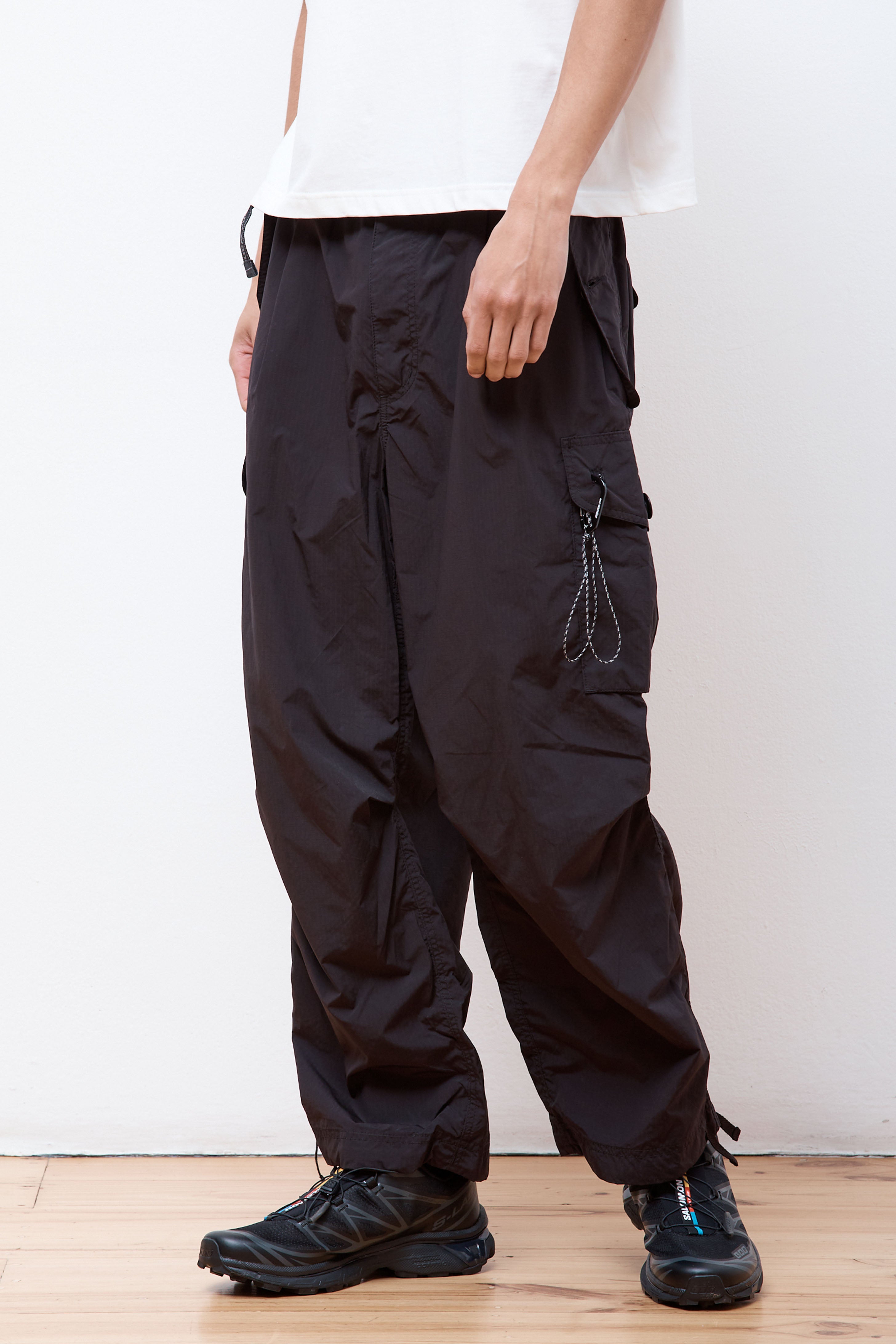 Oversized Cargo Pants Black - BLACK / WS