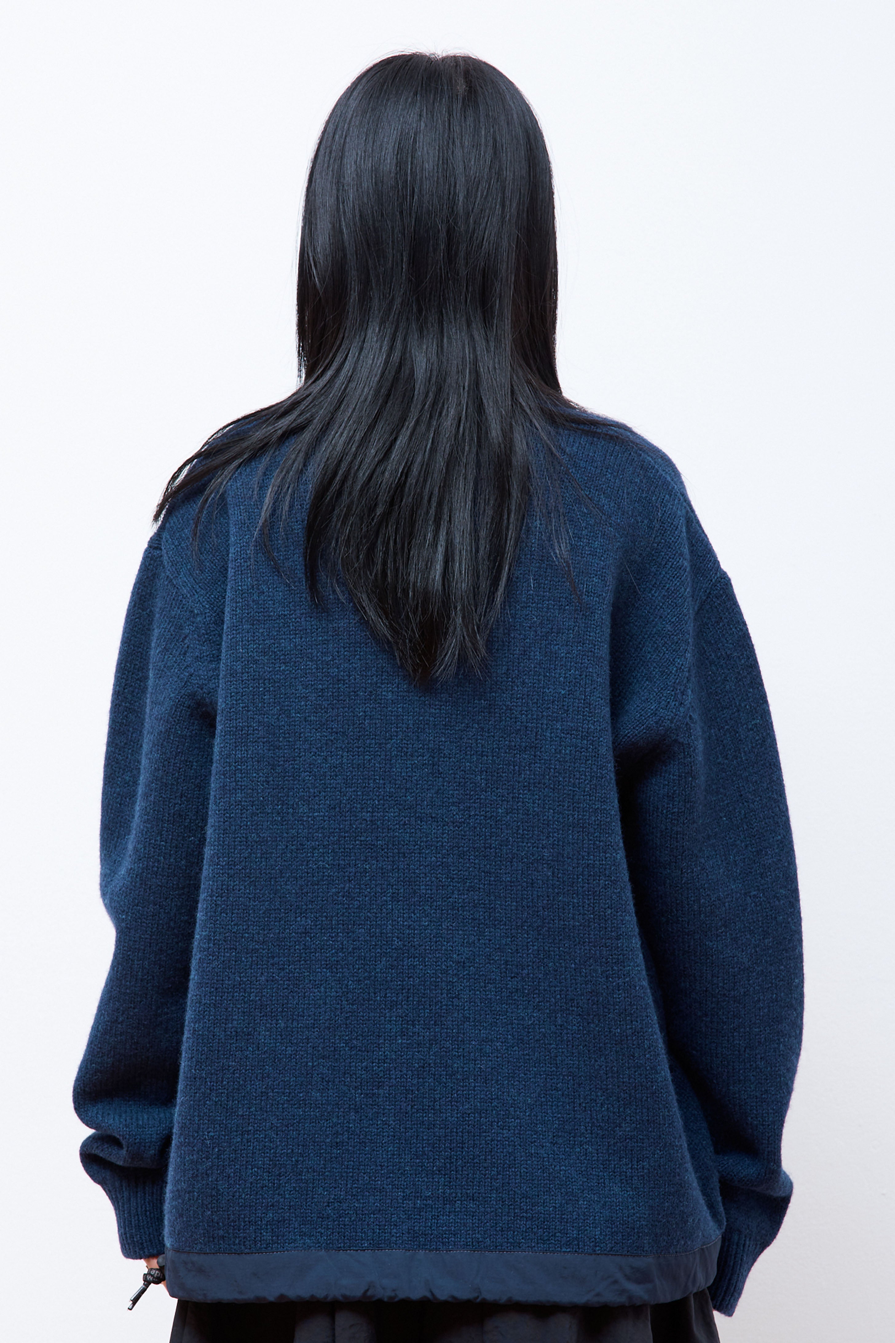 Shetland Wool Sweater Blue