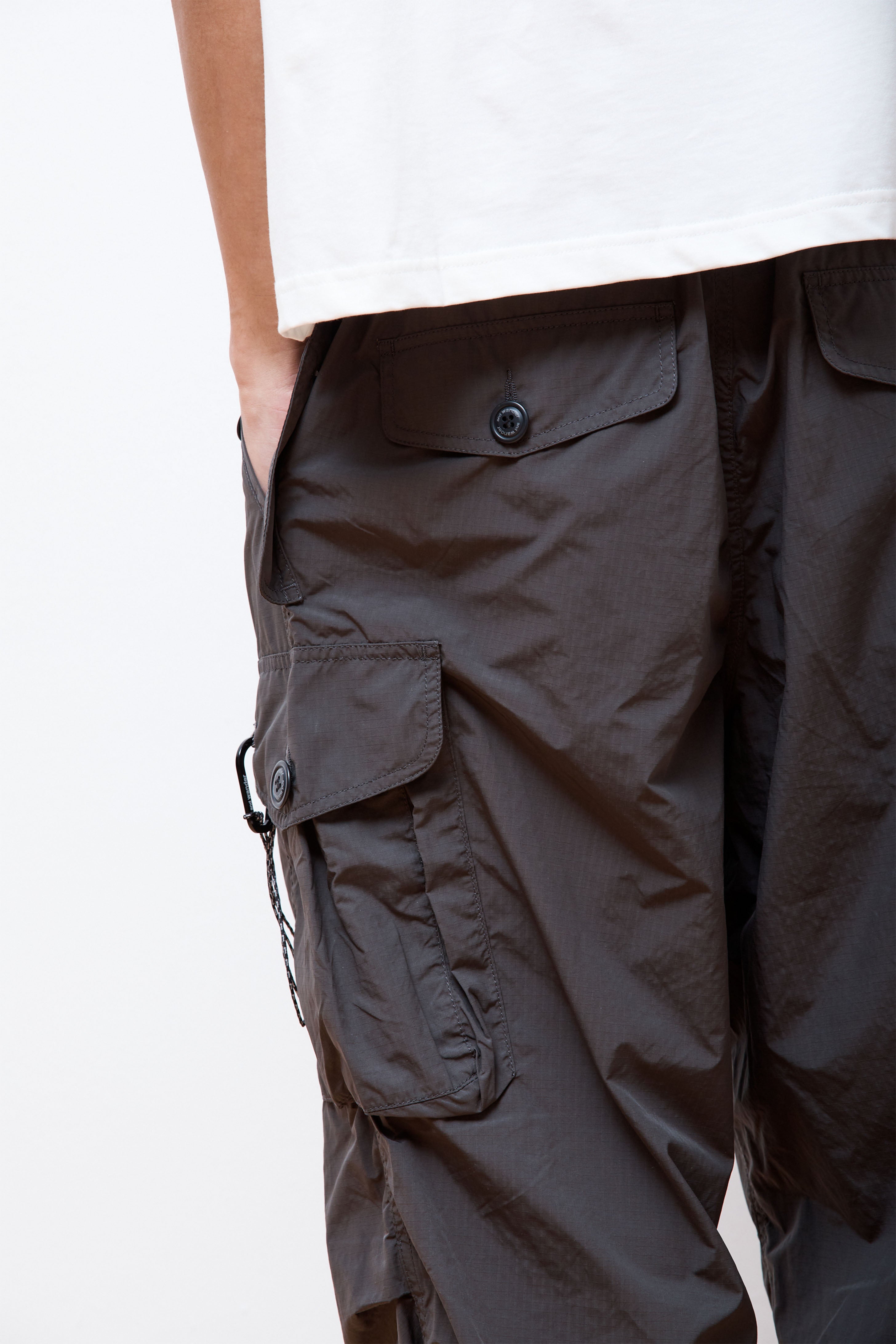 Oversized Cargo Pants Charcoal