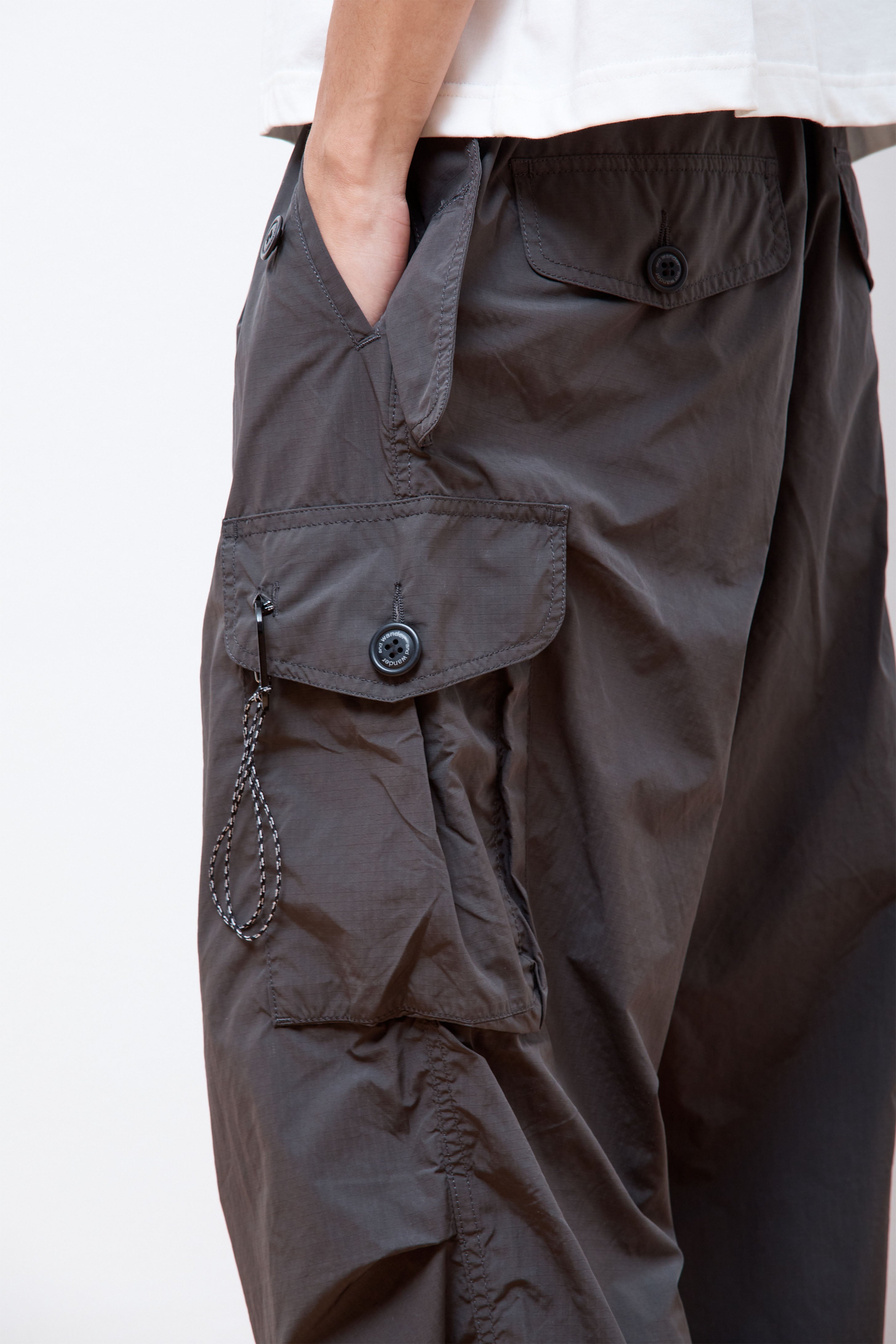 Oversized Cargo Pants Charcoal