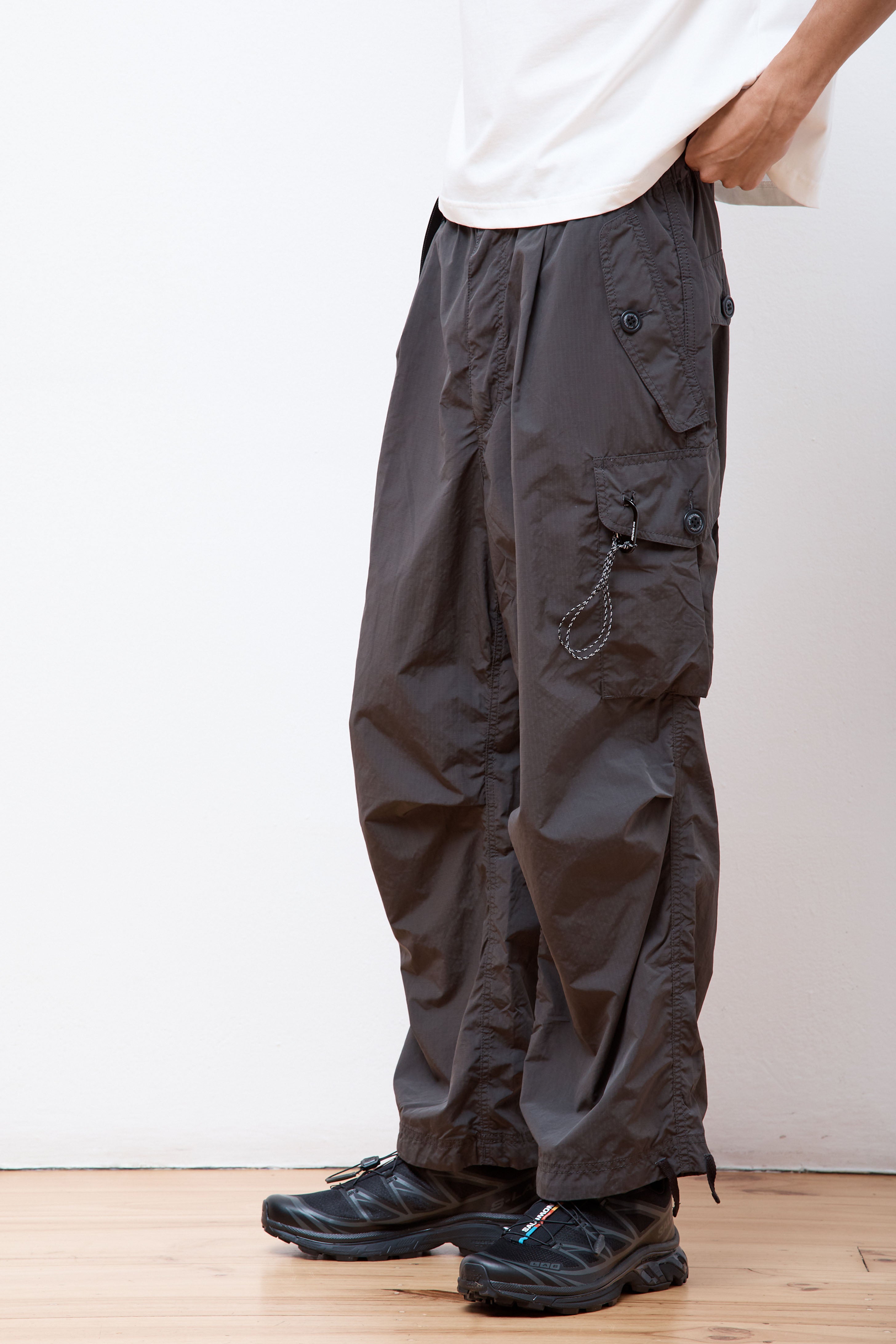 Oversized Cargo Pants Charcoal