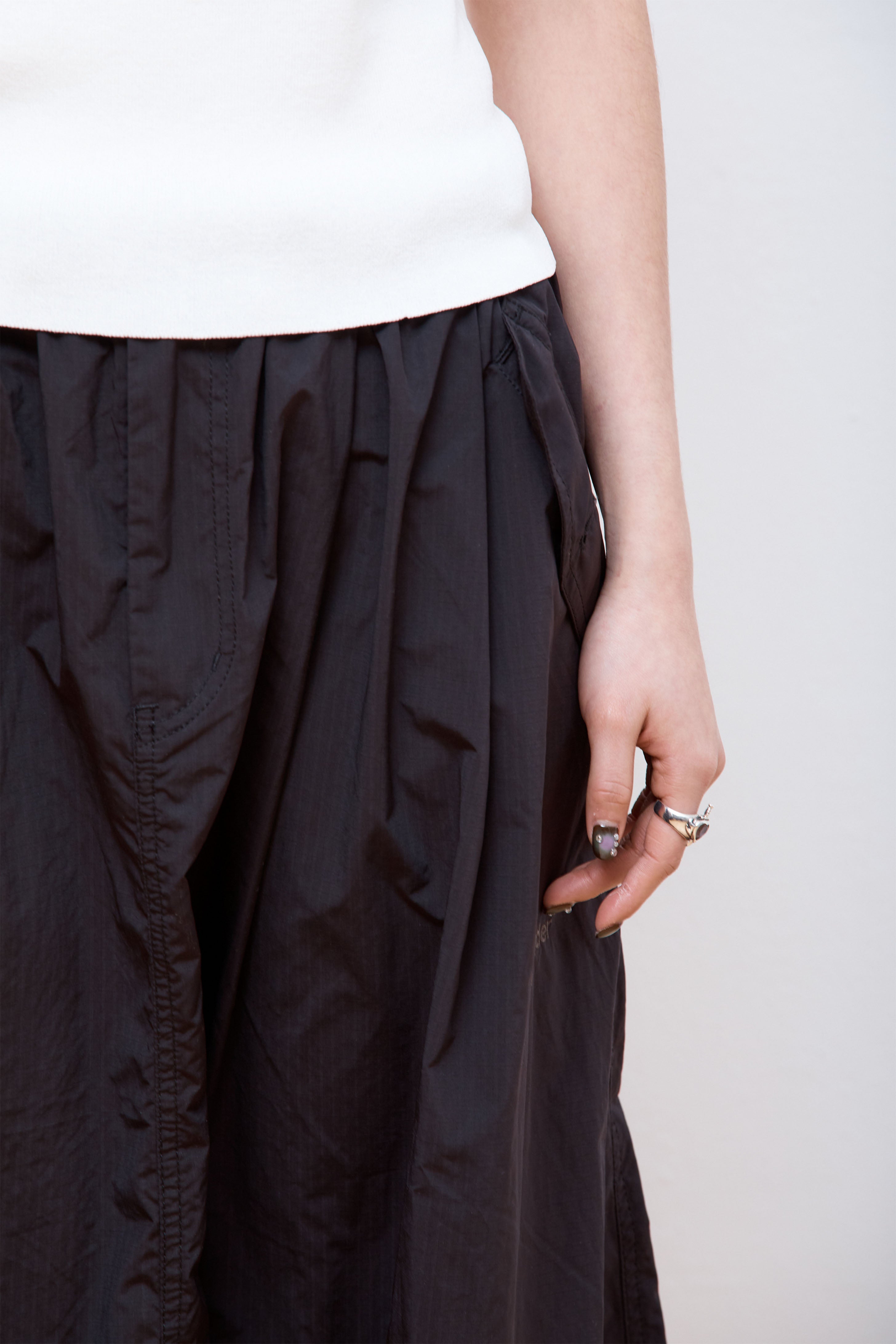 Oversized Cargo Skirt Black