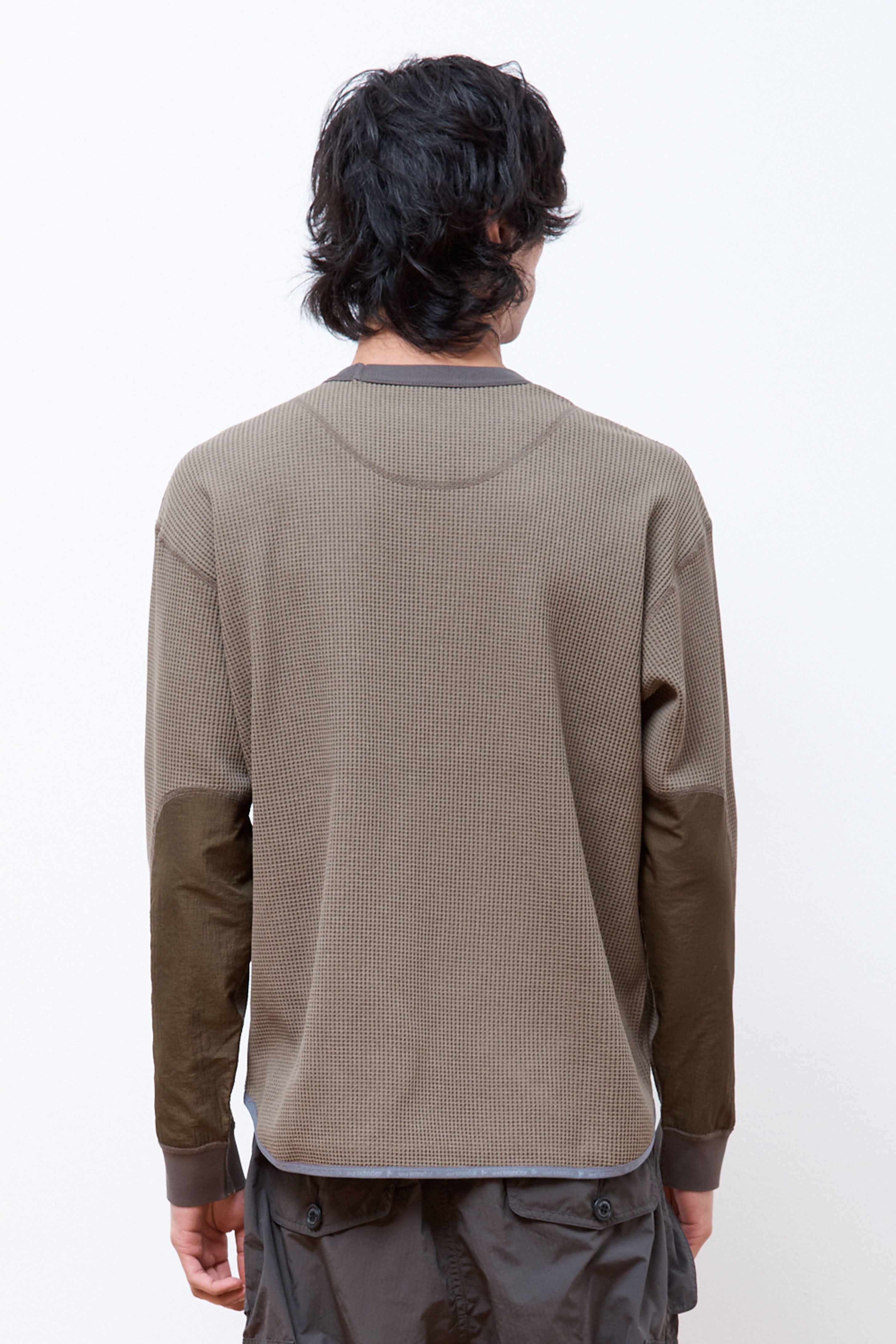 Pe Waffle Long Sleeve T-Shirt Khaki