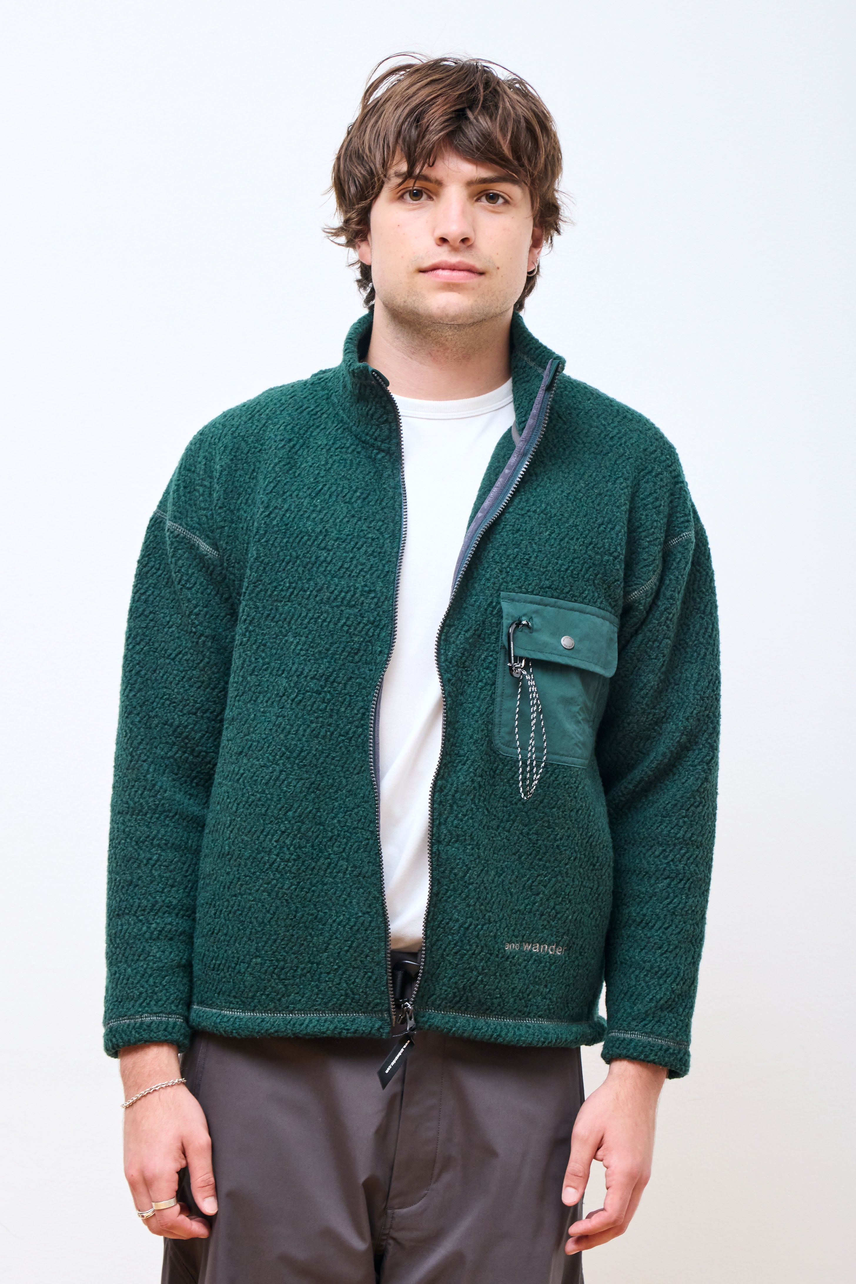 Re Wool JQ Stand Zip Green