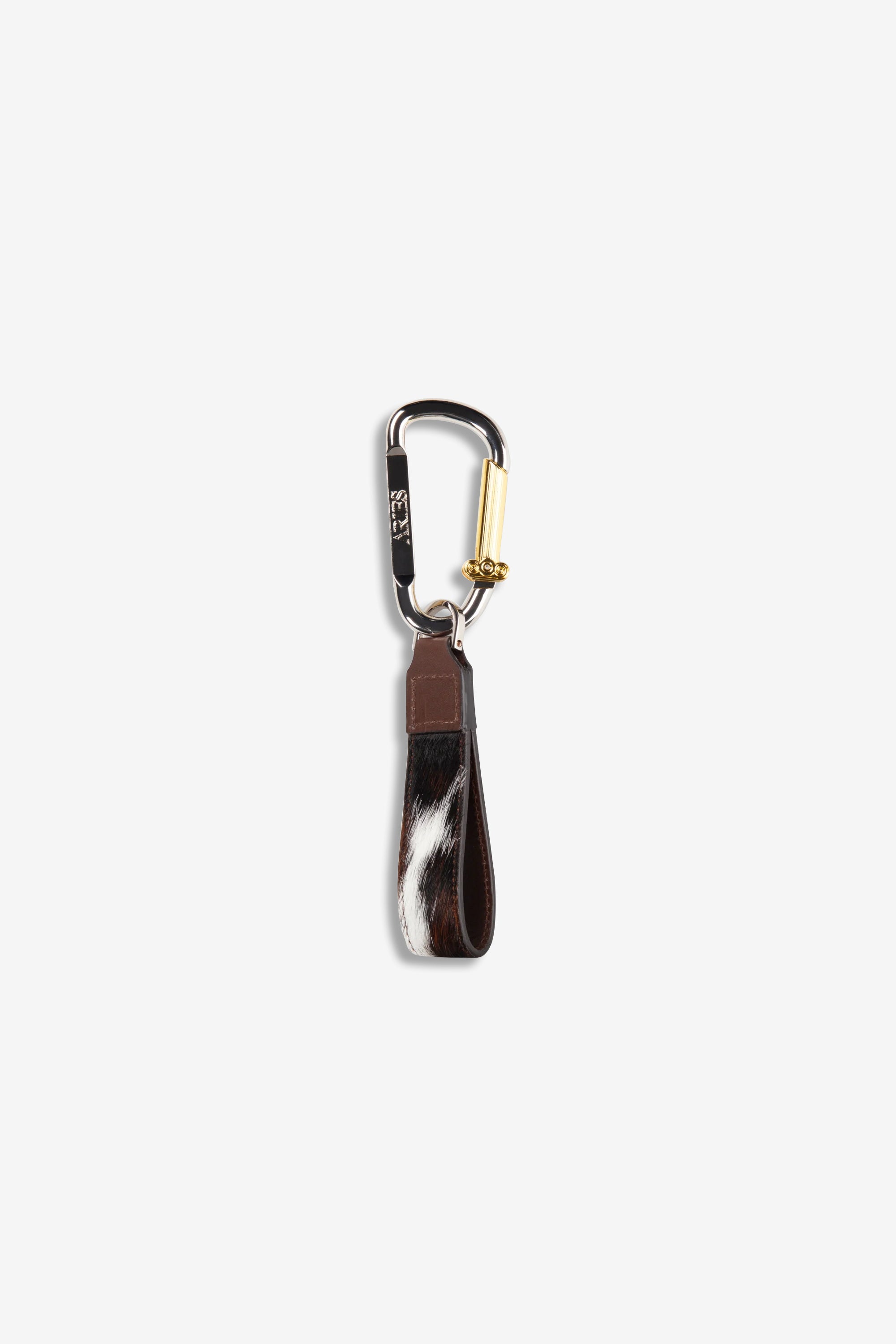 Column Carabiner Ponyskin Keychain Multi